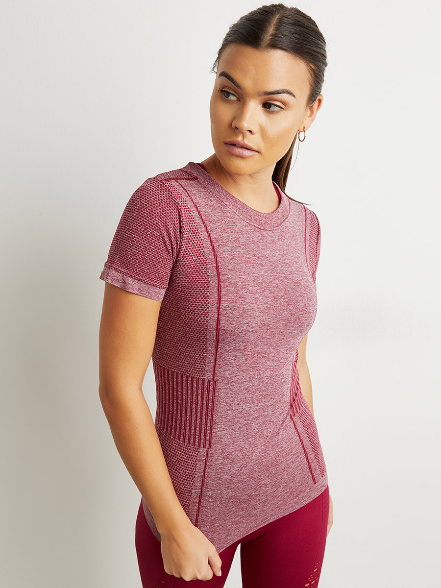 بلوزة رياضية بأكمام قصيرة من ستايلي-sports-women-clothing-tshirtsandvests-image-1
