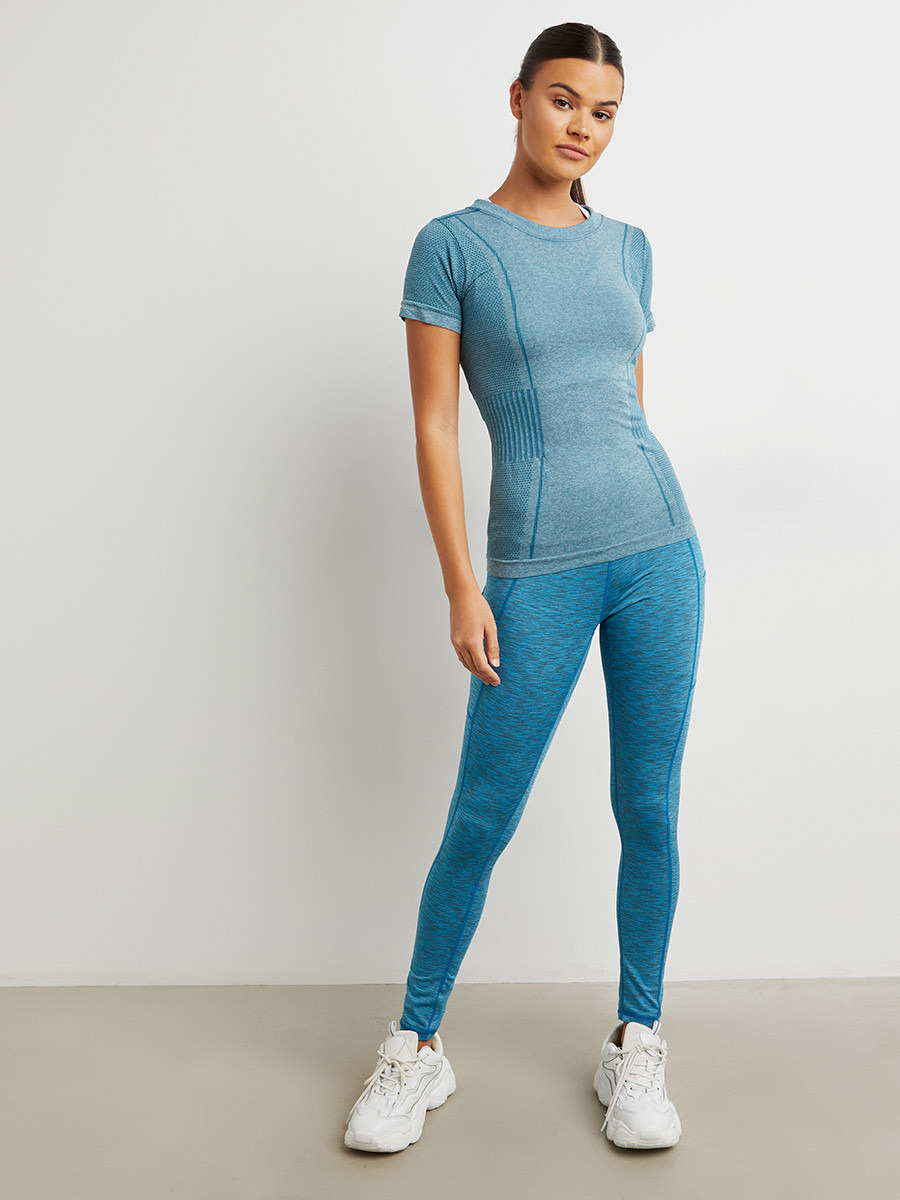 Styli Two Tone Detail Active Top-sports-women-clothing-tshirtsandvests-image-2