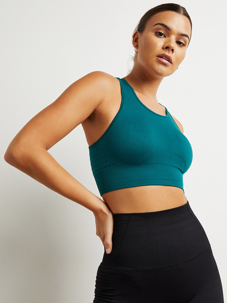 Styli Laser Cut Back Detail Sports Bra-women-clothing-sportswearandactivewear-sportsbras-image-2
