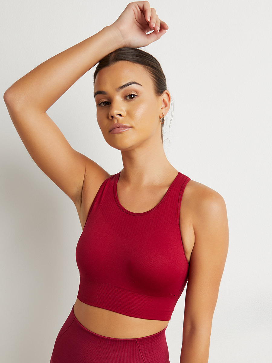 Styli Laser Cut Ladder Back Detail Sports Bra-women-clothing-sportswearandactivewear-sportsbras-image-2
