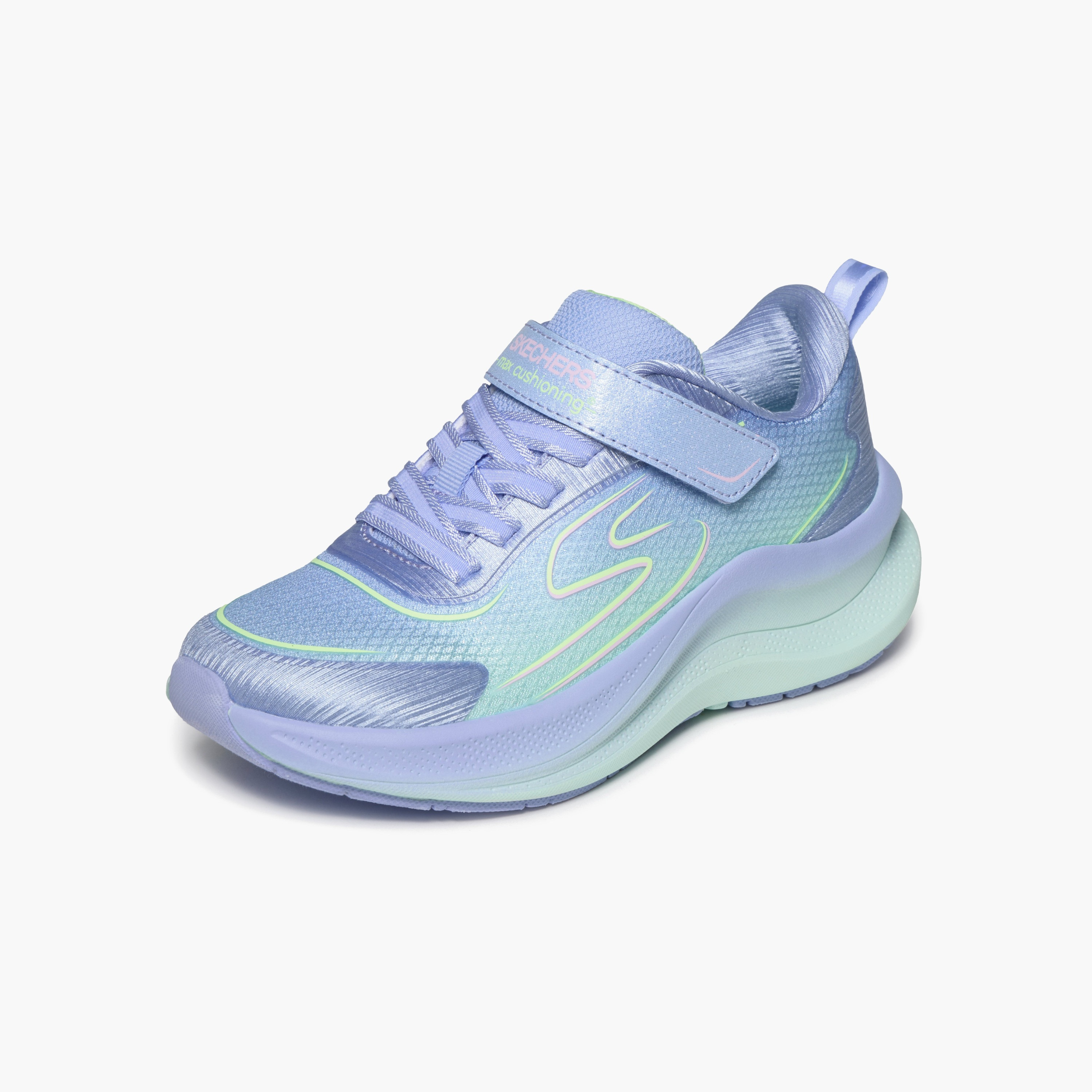Skechers Girls MAX CUSHIONING ASCEND Hook & Loop Sports Shoes-girls-shoes-sneakers-image-3