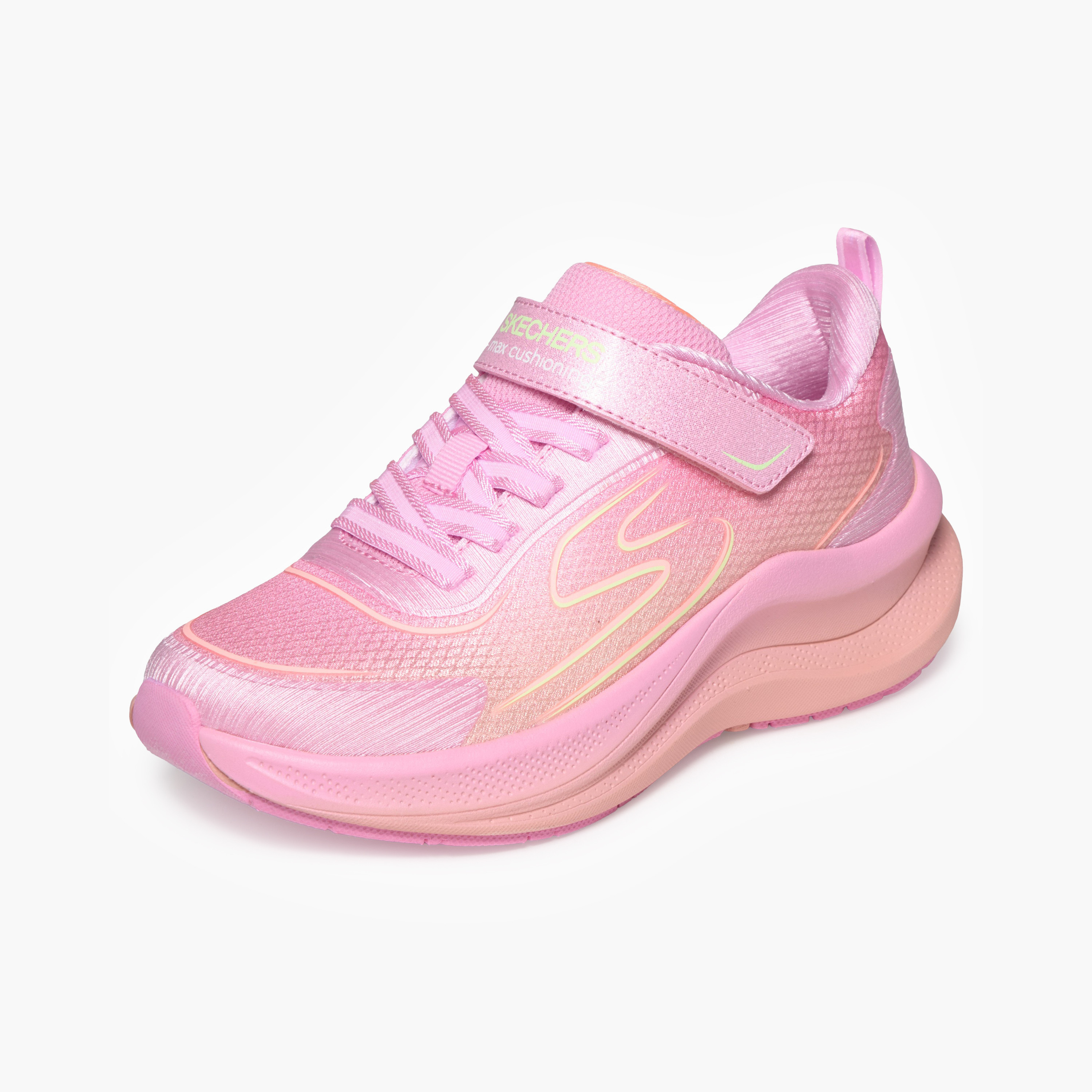 Skechers Girls MAX CUSHIONING ASCEND Hook & Loop Sports Shoes-girls-shoes-sneakers-image-3
