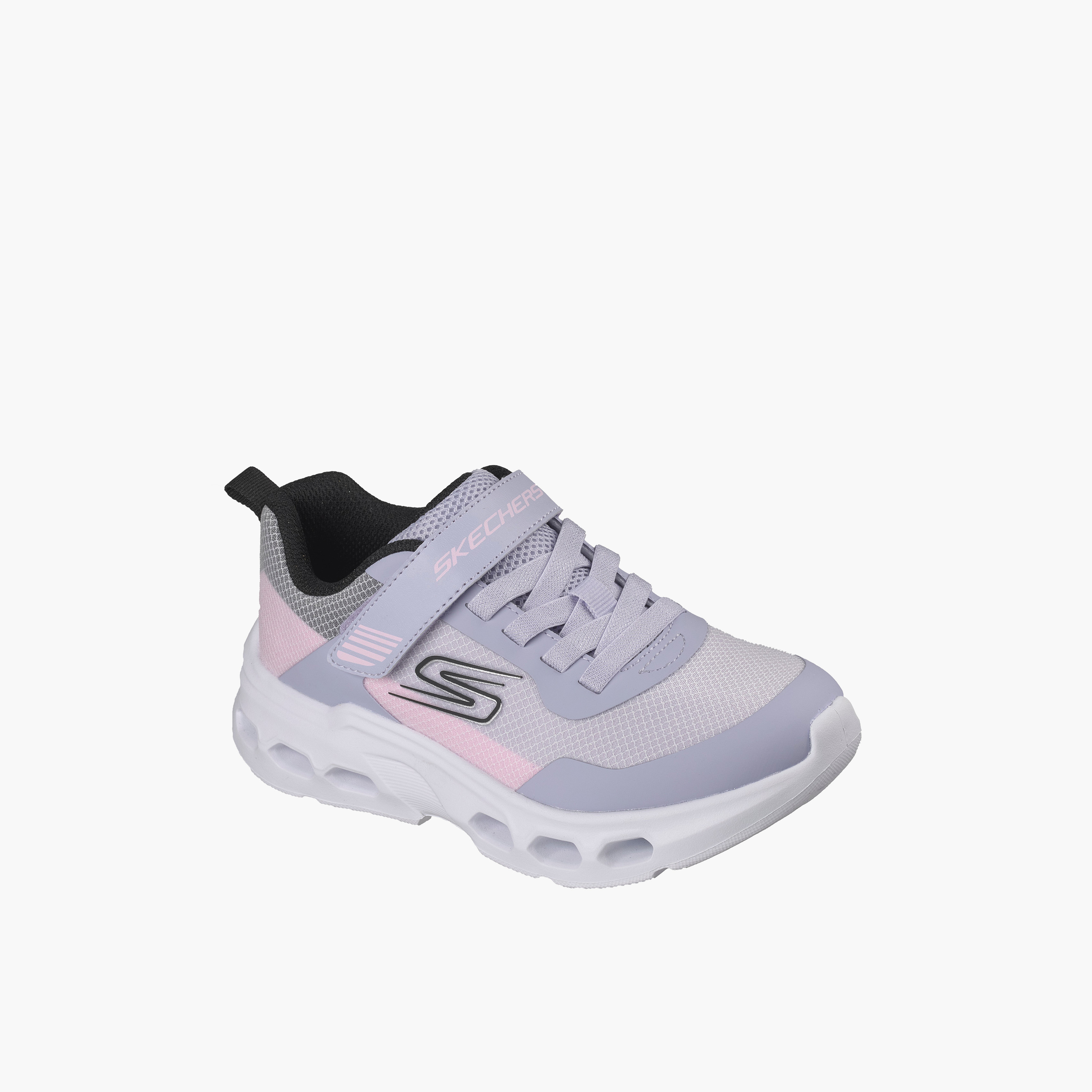 Skechers Girls Glide-Step Aero Hook & Loop Sneakers-girls-shoes-sports-image-1
