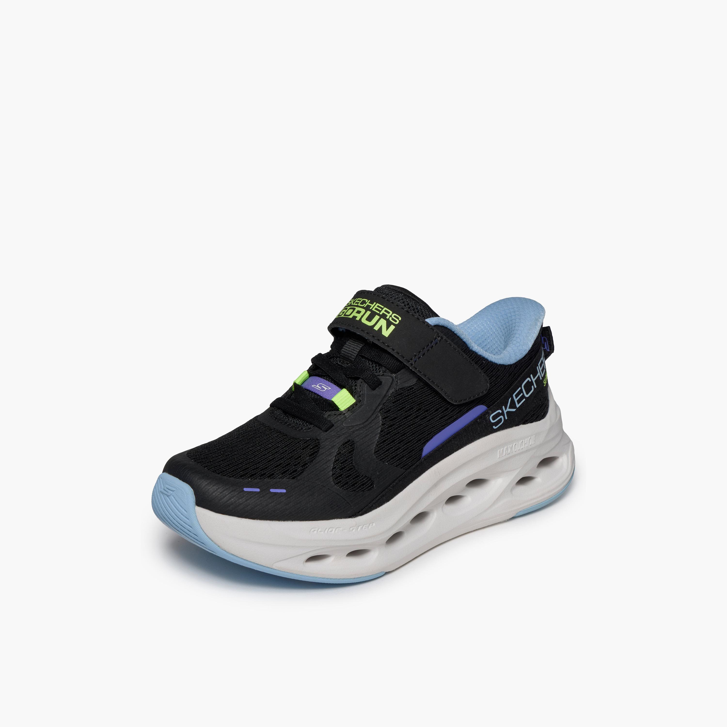Skechers Girls MAX CUSHIONING GLIDE-STEP Hook & Loop Sneakers-girls-shoes-sports-image-4