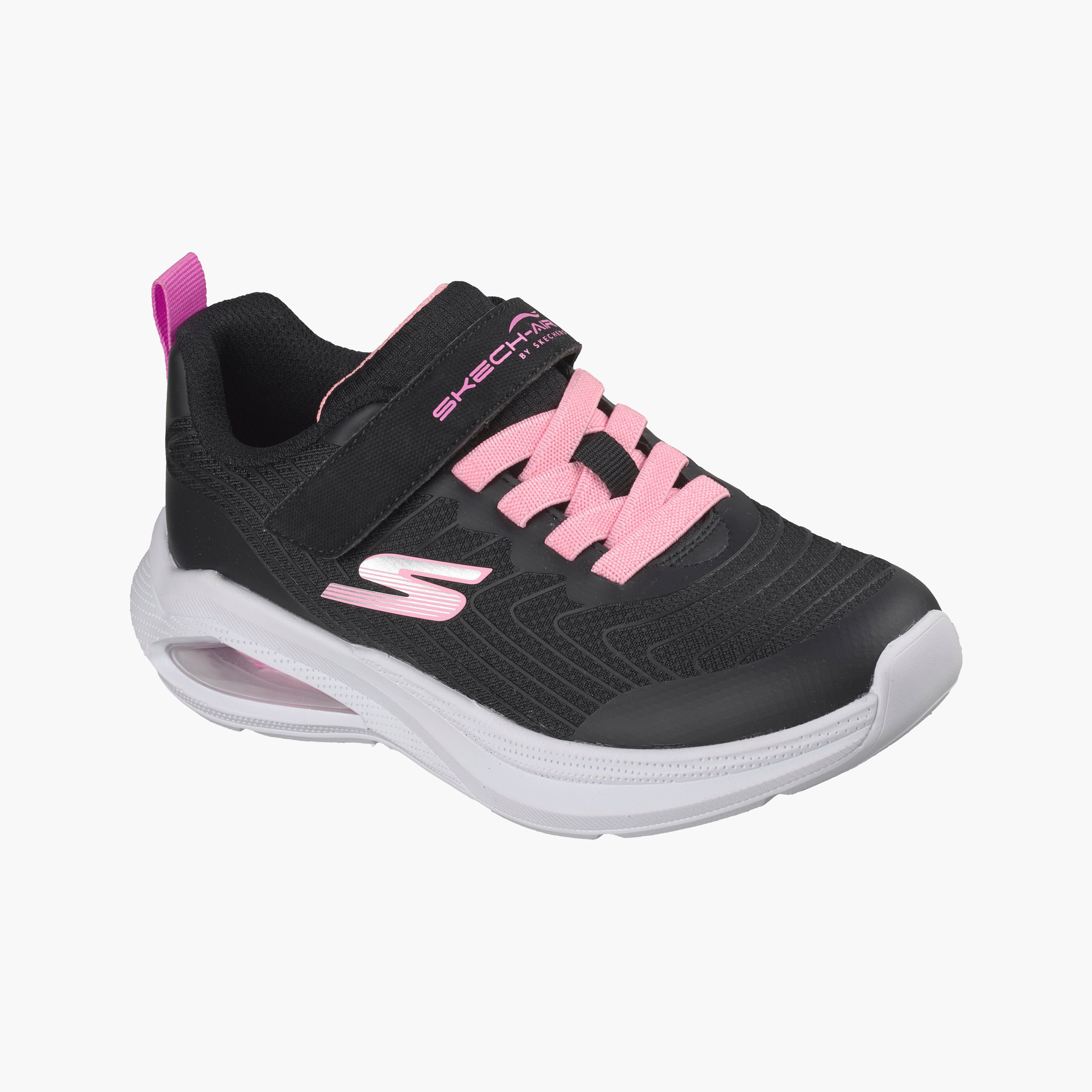 Skechers Girls MICROSPEC MAX VELOCITY Hook & Loop Sports Shoes-girls-shoes-sneakers-image-5