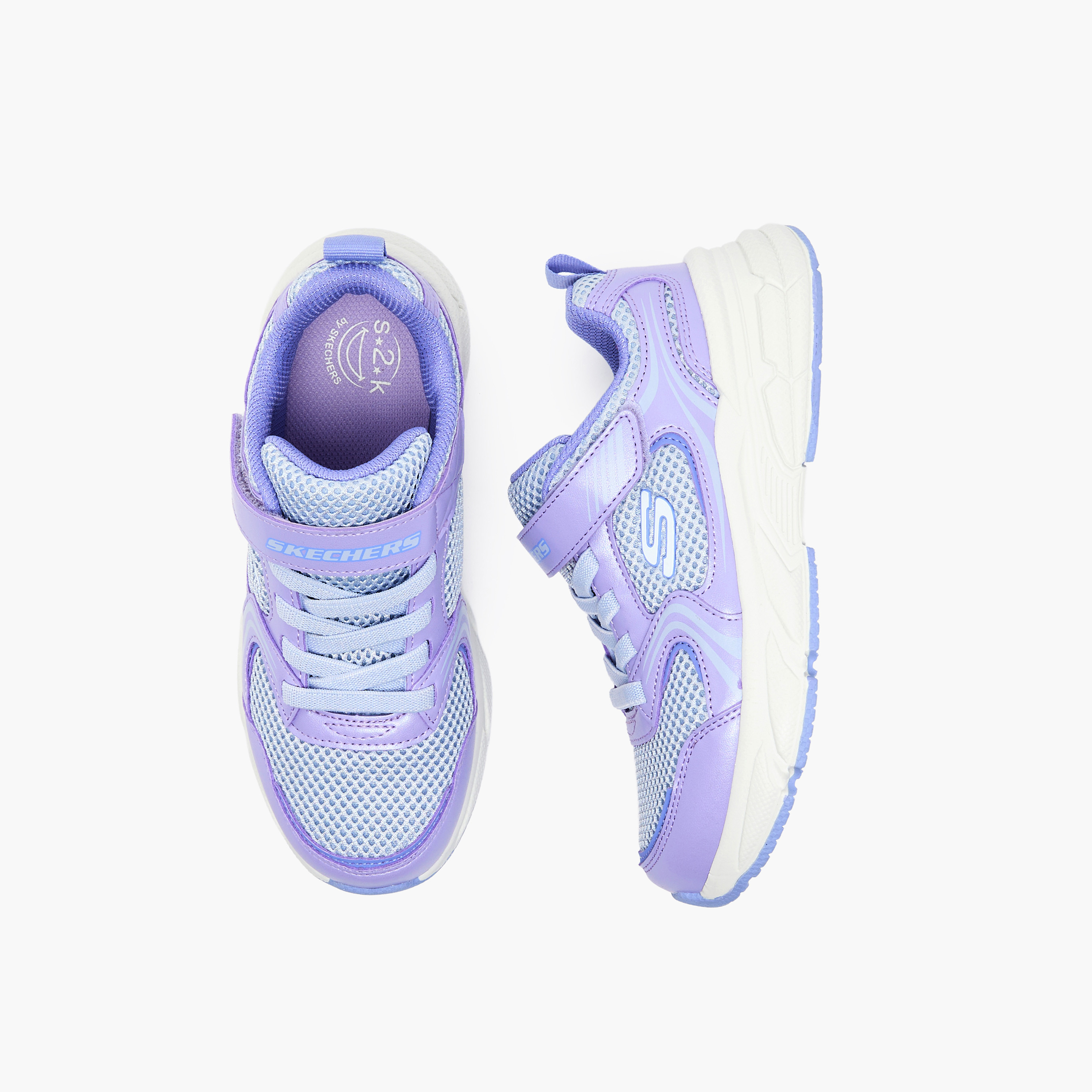 Skechers Girls Retro-Graph Hook & Loop Running Shoes-girls-shoes-sneakers-image-1
