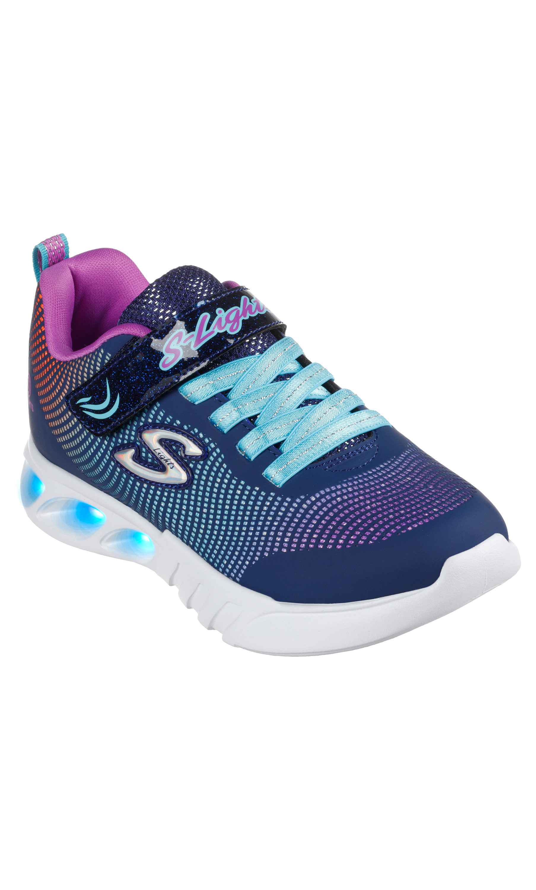 Skechers S Lights: Flicker Flash Girls Sneakers 303700L-girls-shoes-sneakers-image-7