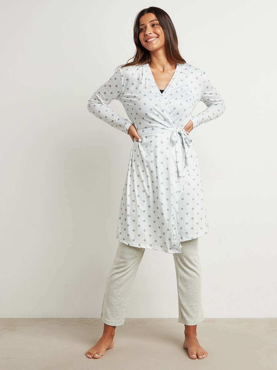 روب مطبوع بربطة خصر من ستايلي-women-clothing-nightwear-robes-image-1