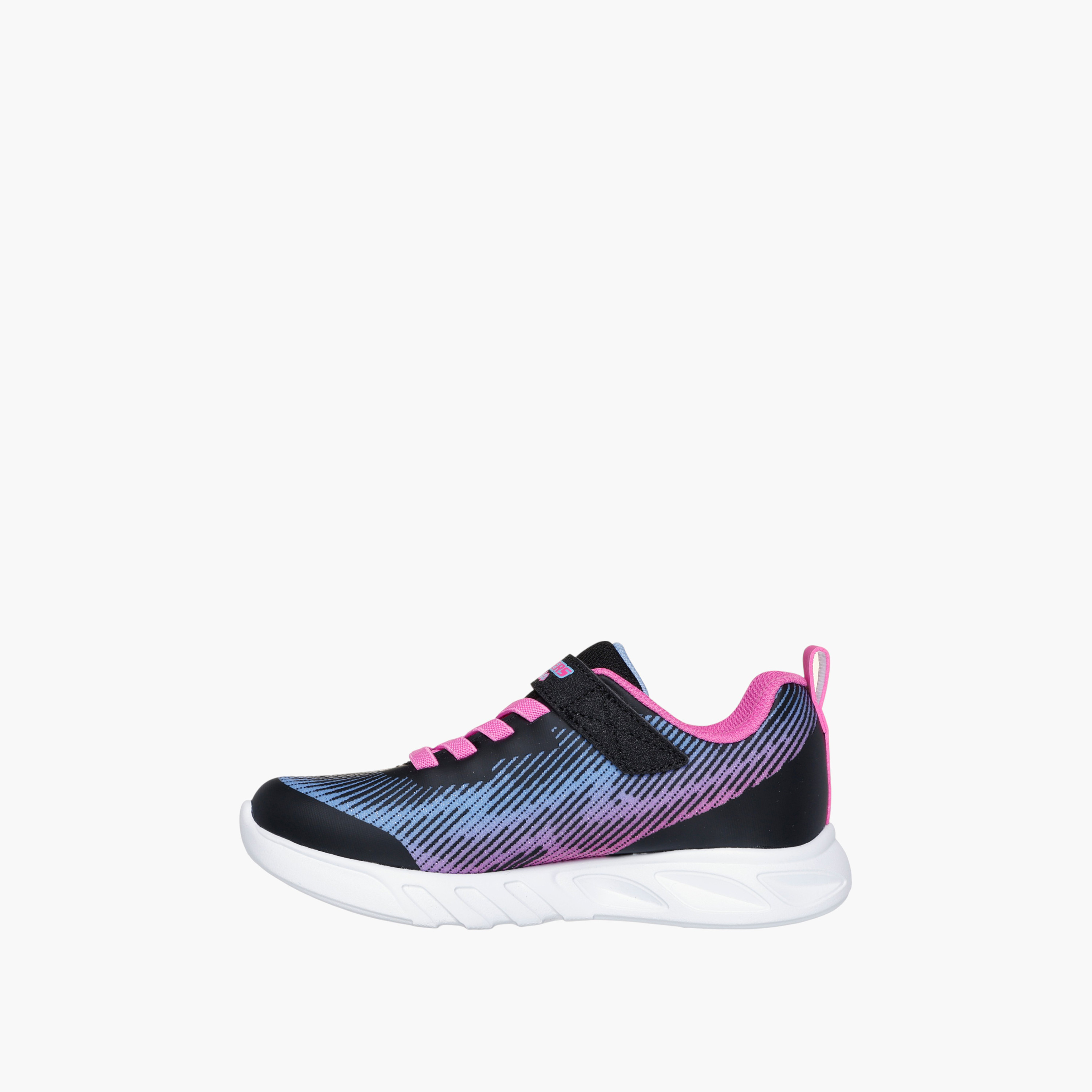 Sketchers Girls' FLICKER FLASH Sneakers with Hook and Loop Closure - 303704L-BKMT-girls-shoes-sneakers-image-5