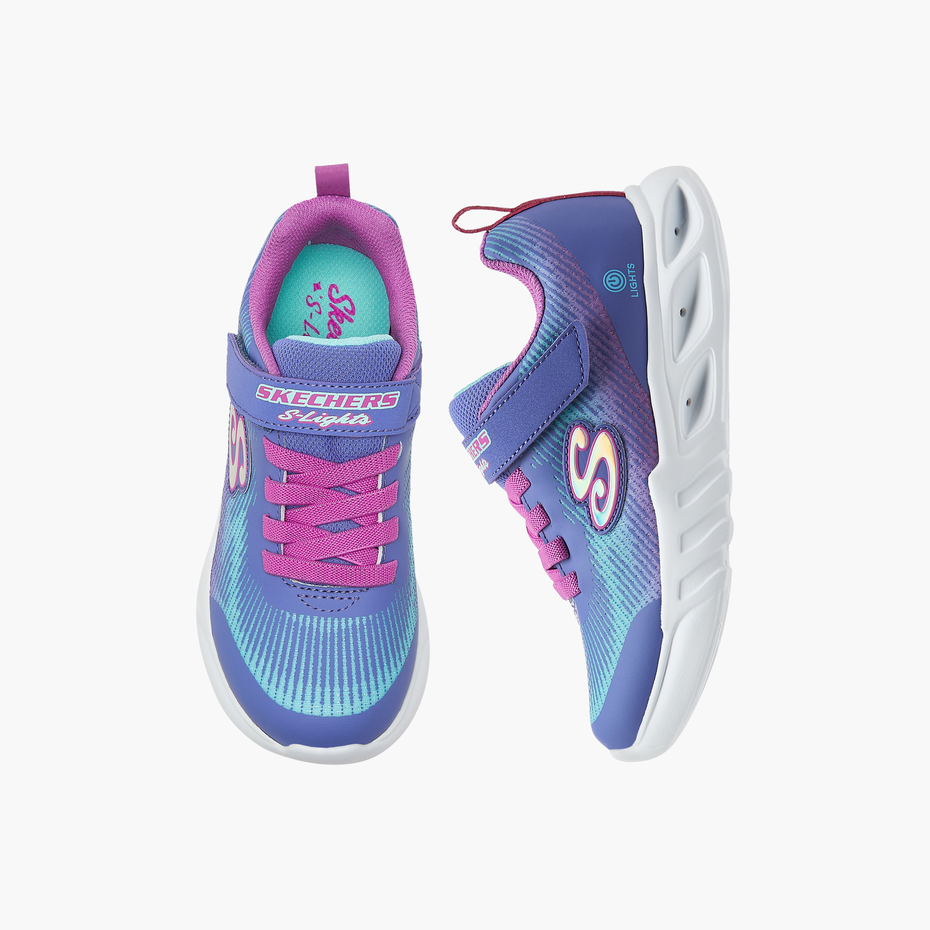 سكيتشرز - حذاء رياضي فليكر فلاش هوك اند لوب - للبنات  303704L | OE-girls-shoes-sneakers-image-1
