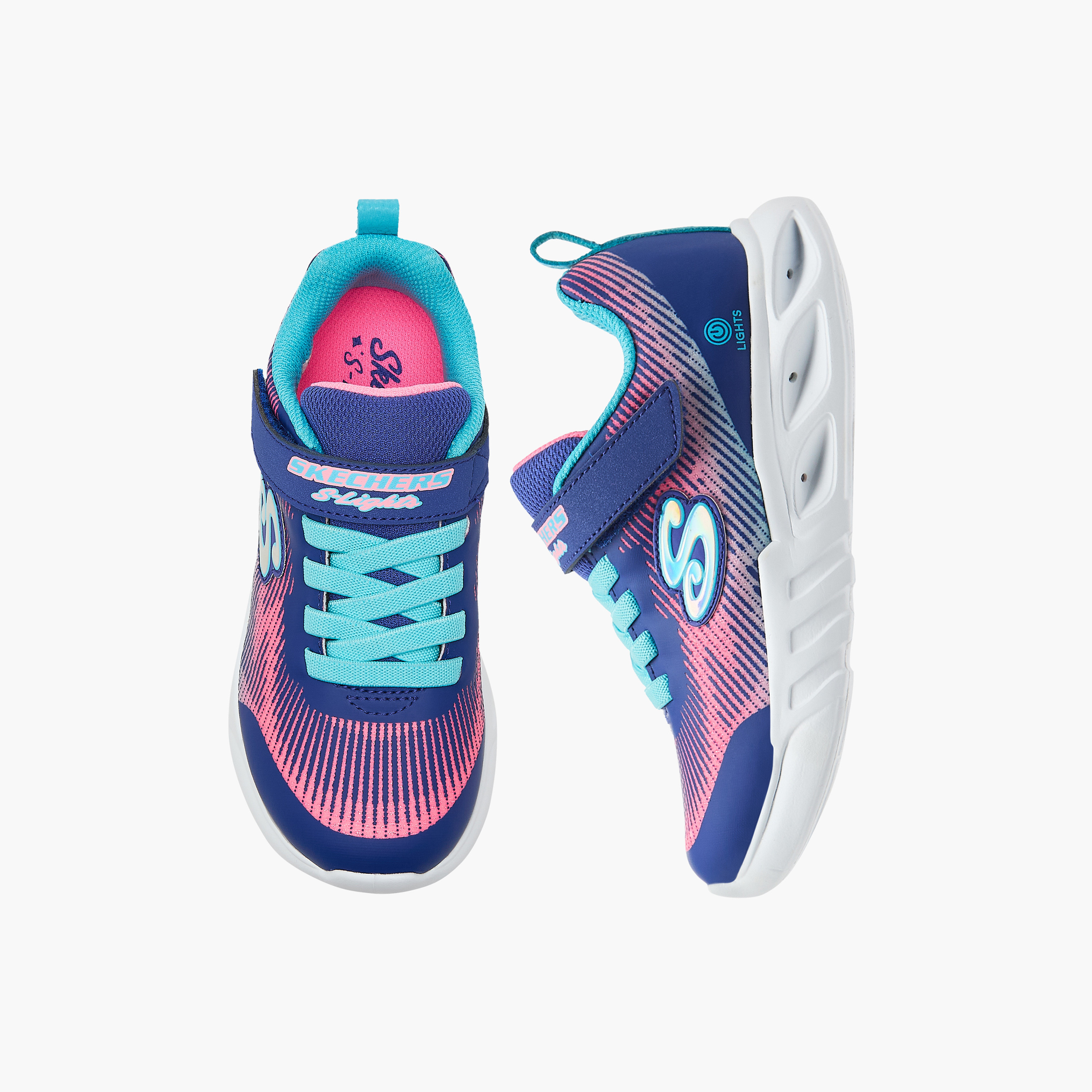 سكيتشرز - حذاء رياضي فليكر فلاش هوك اند لوب - للبنات  303704L | OE-girls-shoes-sneakers-image-1