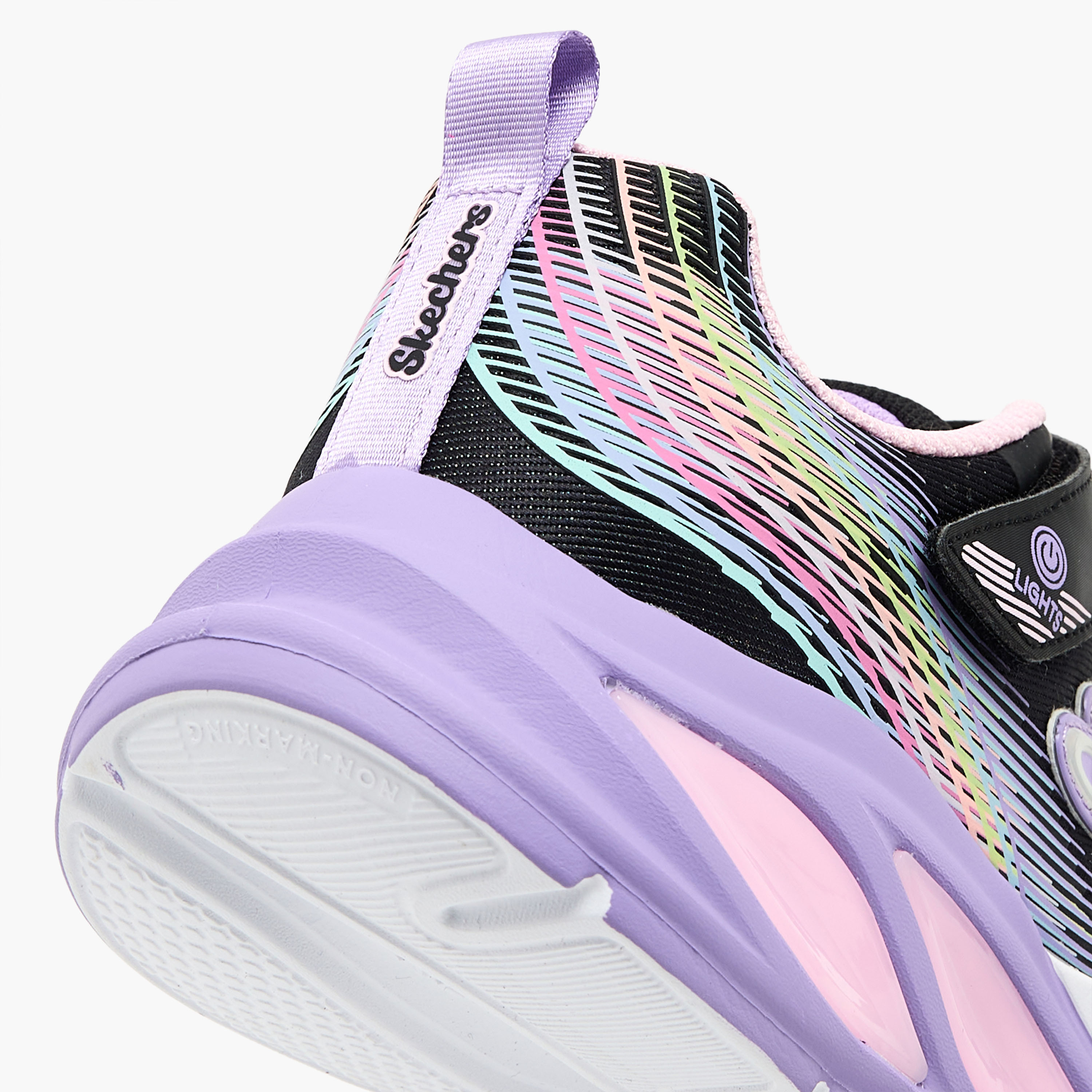 سكيتشرز- حذاء رياضي للبنات كوزميك غلو بإبزيم وخطاف 303709L | OE-girls-shoes-sneakers-image-5