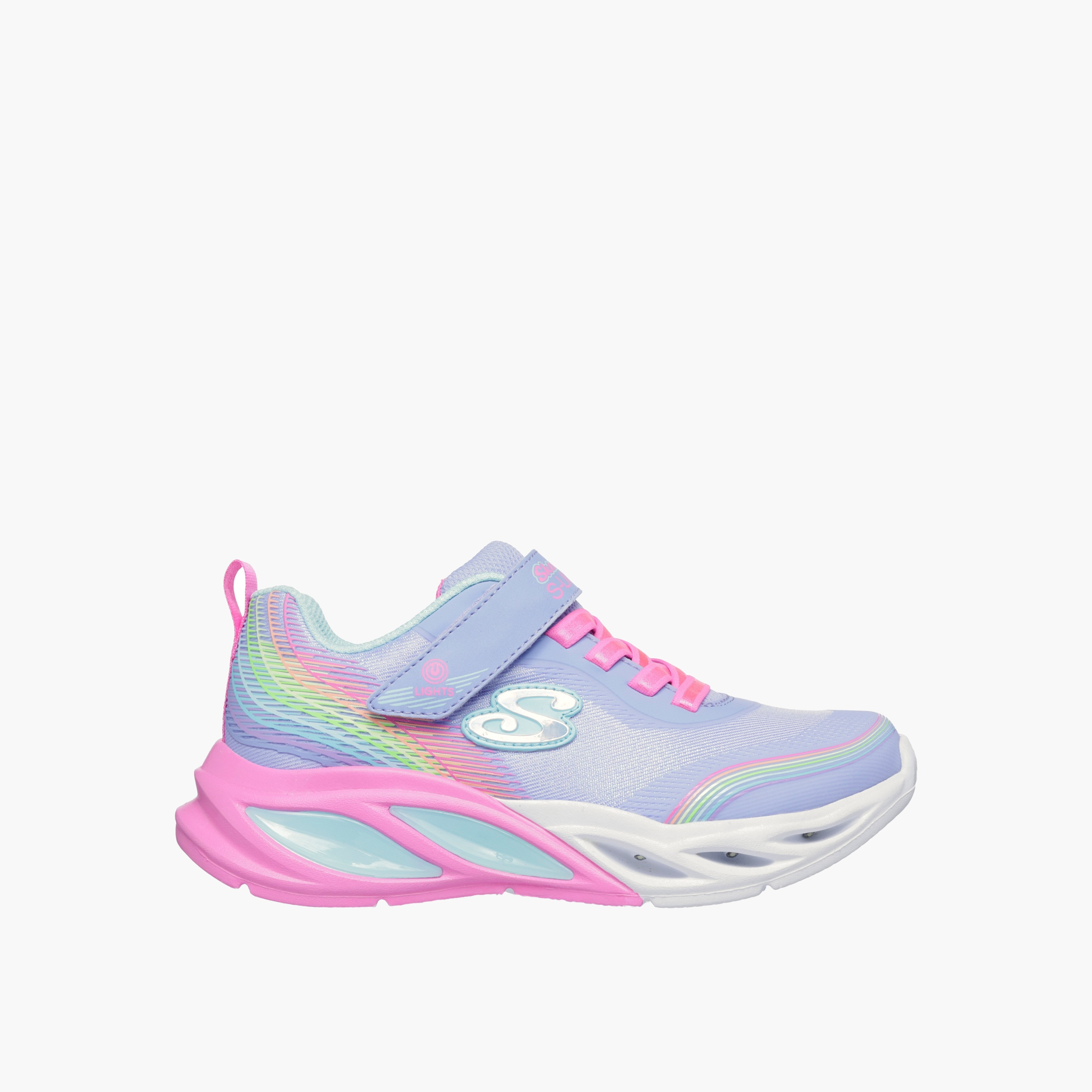 حذاء رياضي بشريط إغلاق لاصق كوزميك جلو للبنات من سكيتشيرز-girls-shoes-sneakers-image-1