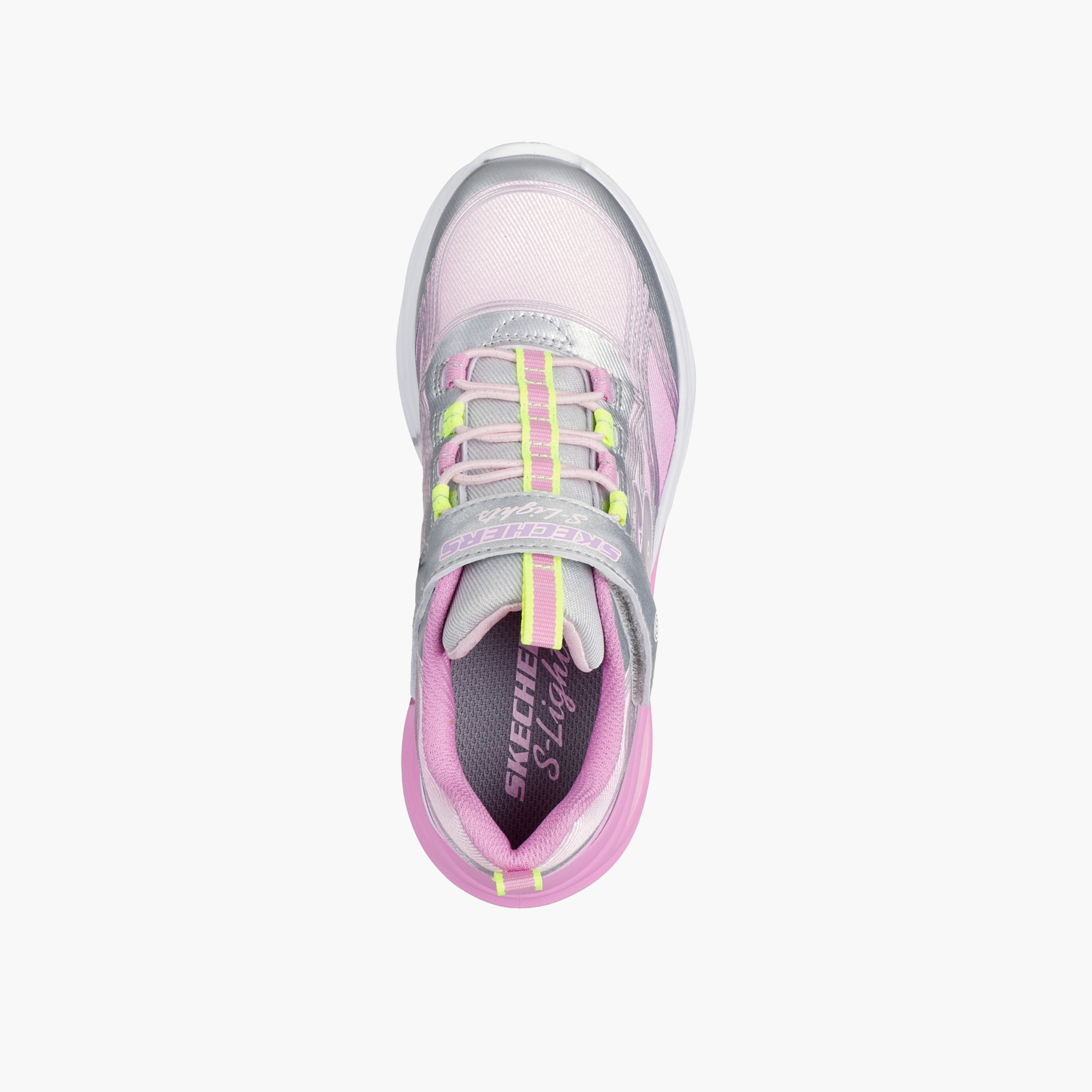 حذاء رياضي بشريط إغلاق لاصق كوزميك جلو للبنات من سكيتشرز-sports-girls-shoes-image-2