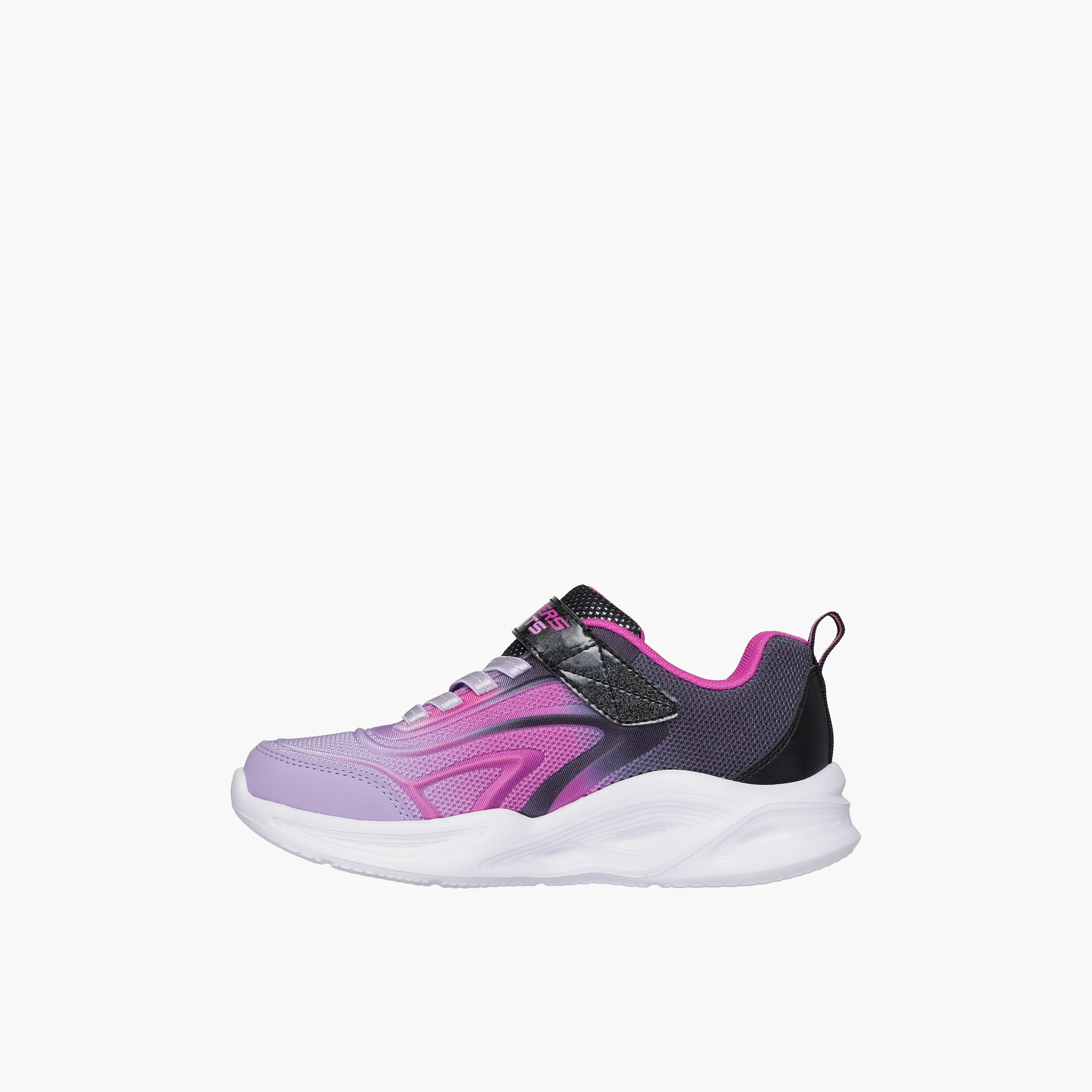Skechers Girls SOLA GLOW Hook & Loop Light-Up Ankle Sneakers-girls-shoes-sports-image-3