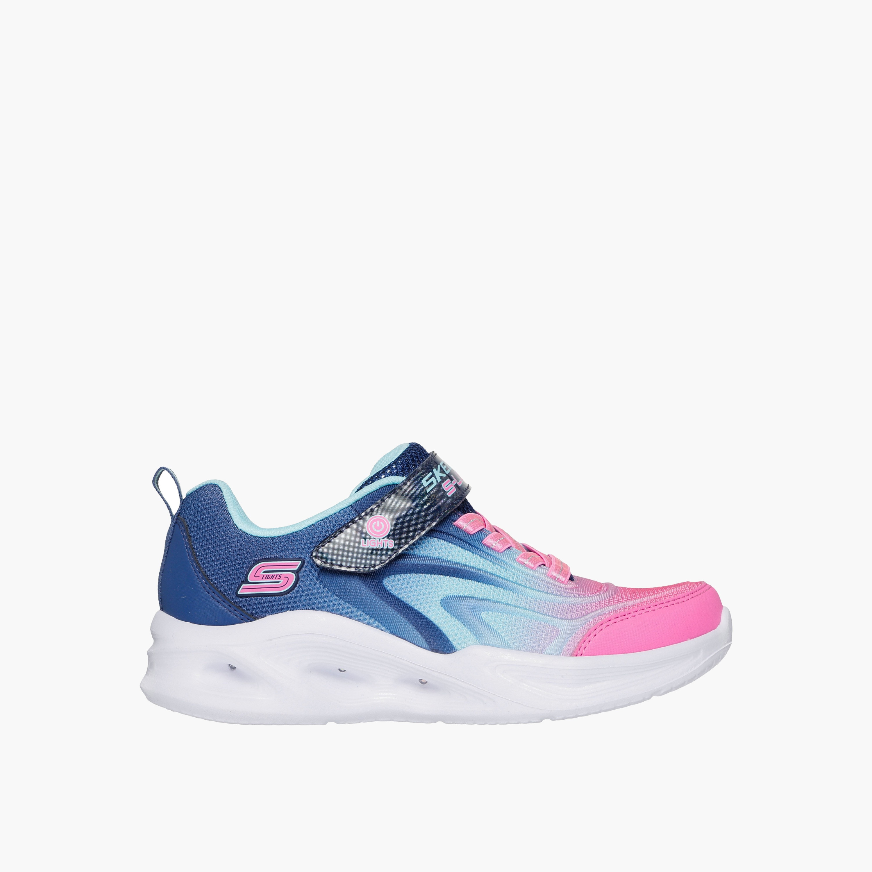 Skechers Girls SOLA GLOW Hook & Loop Sports Shoes-girls-shoes-sneakers-image-1