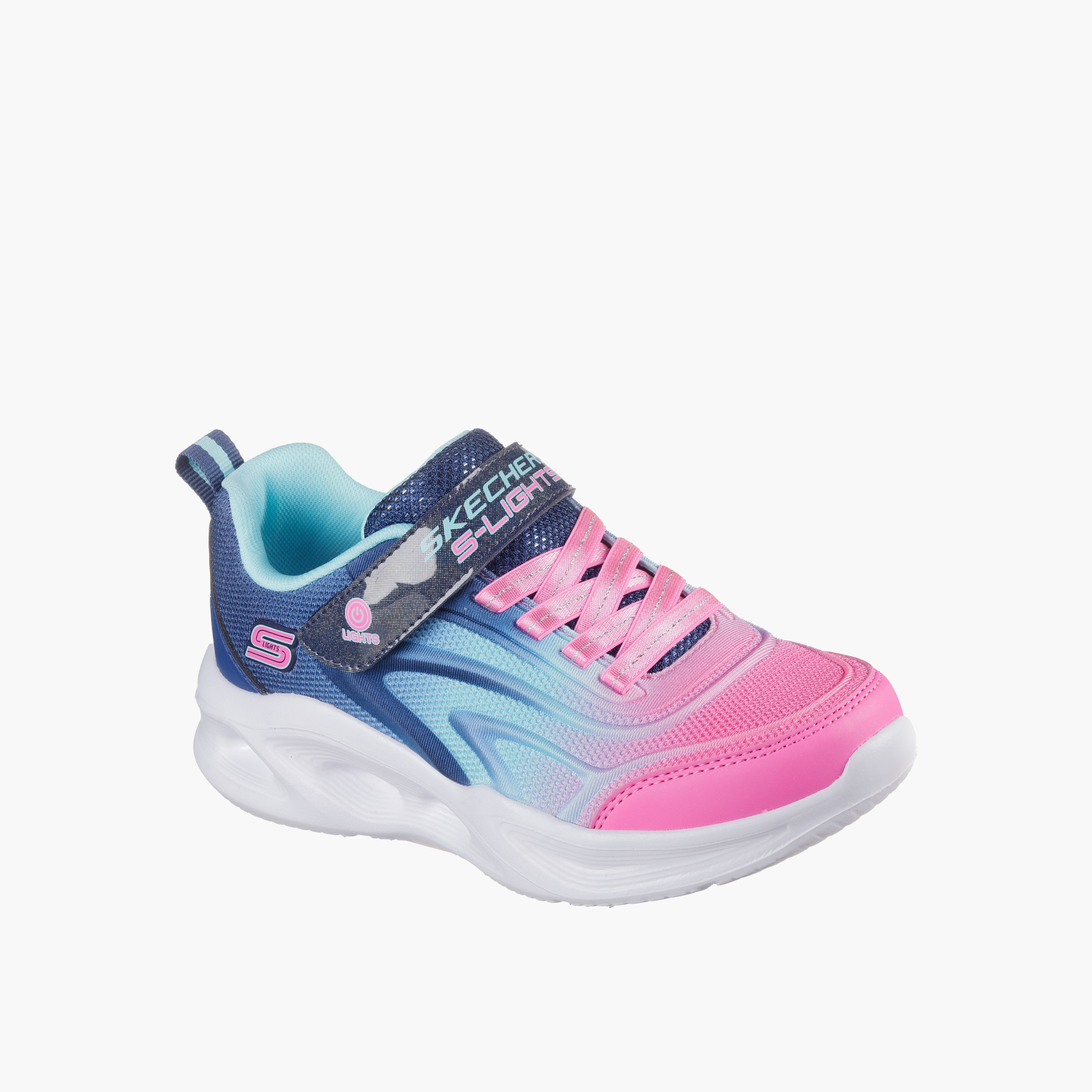 Skechers Girls SOLA GLOW Hook & Loop Sports Shoes-girls-shoes-sneakers-image-4