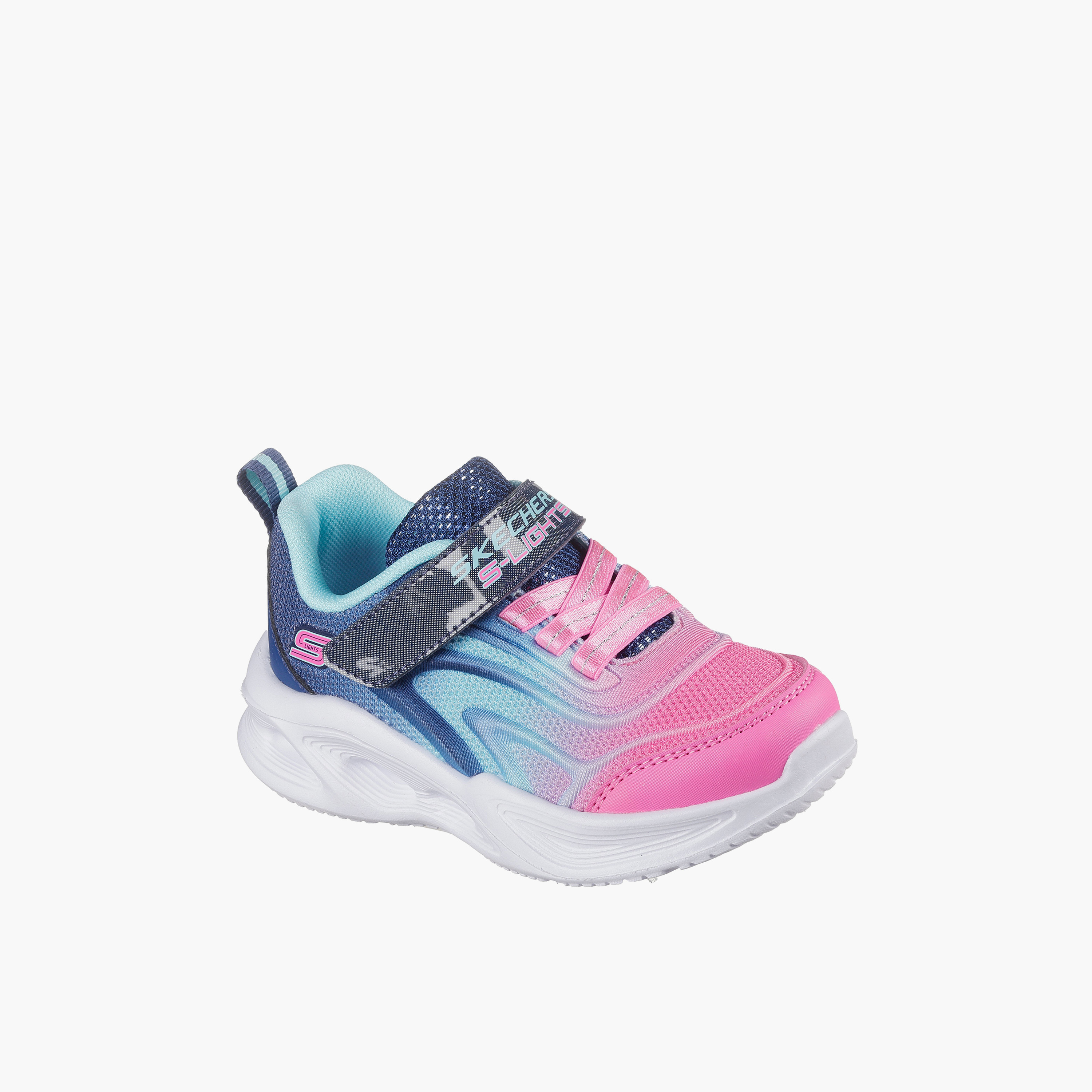Skechers Girls SOLA GLOW Light-Up Sneakers - 303713N-NVMT-baby-girls-shoes-closedshoes-image-1