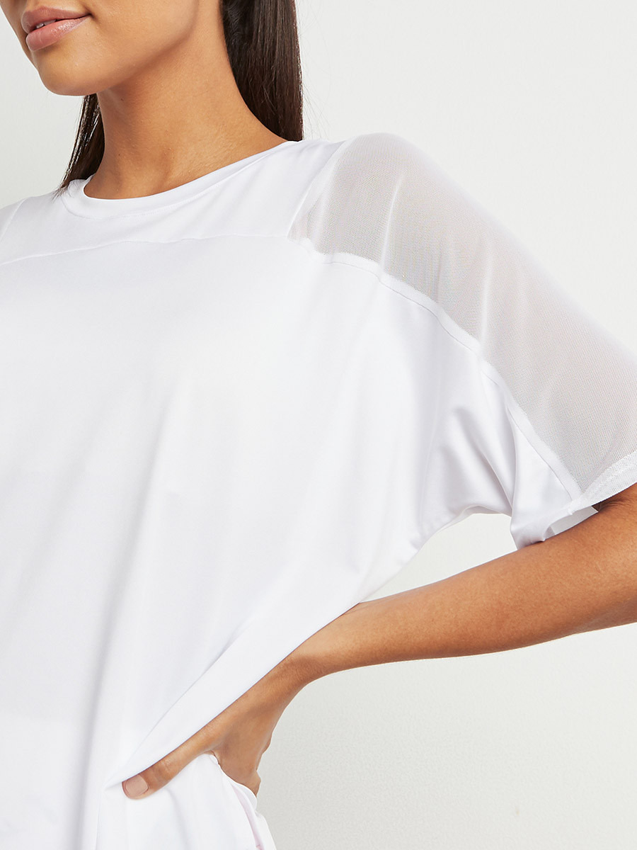Styli Mesh Shoulder Detail Activewear Top-sports-women-clothing-tshirtsandvests-image-4