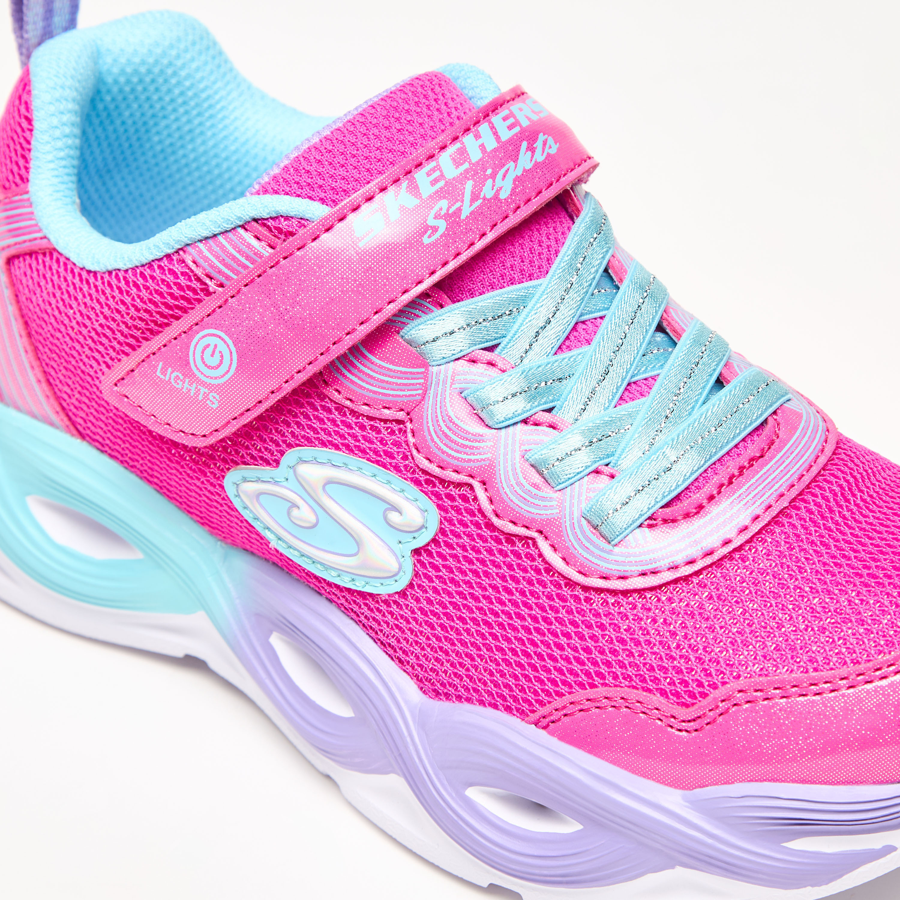 سكيتشرز حذاء رياضي تويستي جلو ميموري فوم للبنات 303717L-HPMT | OE-girls-shoes-sneakers-image-7