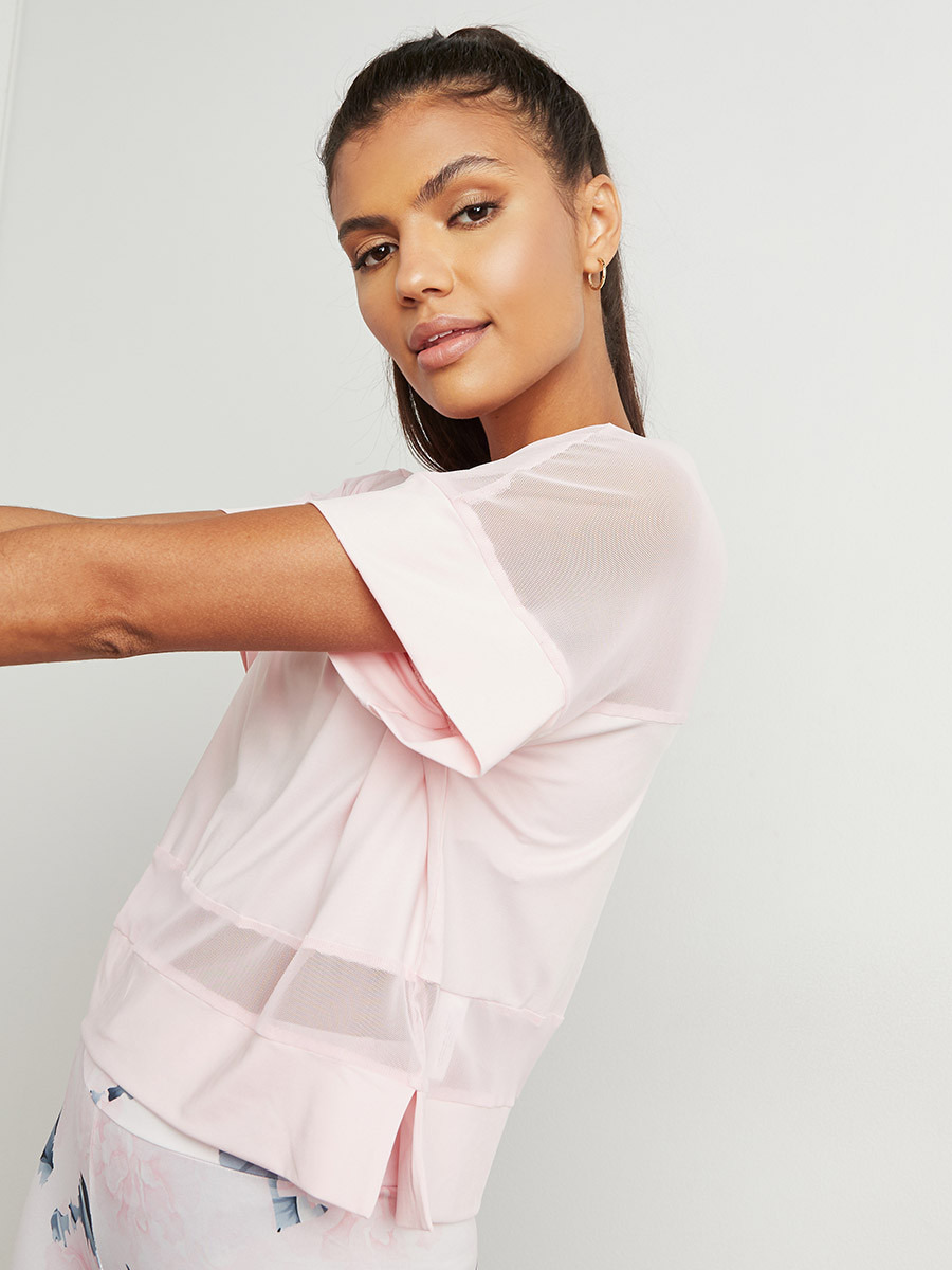تيشيرت رياضي بتفاصيل شبكية من ستايلي-sports-women-clothing-tshirtsandvests-image-5