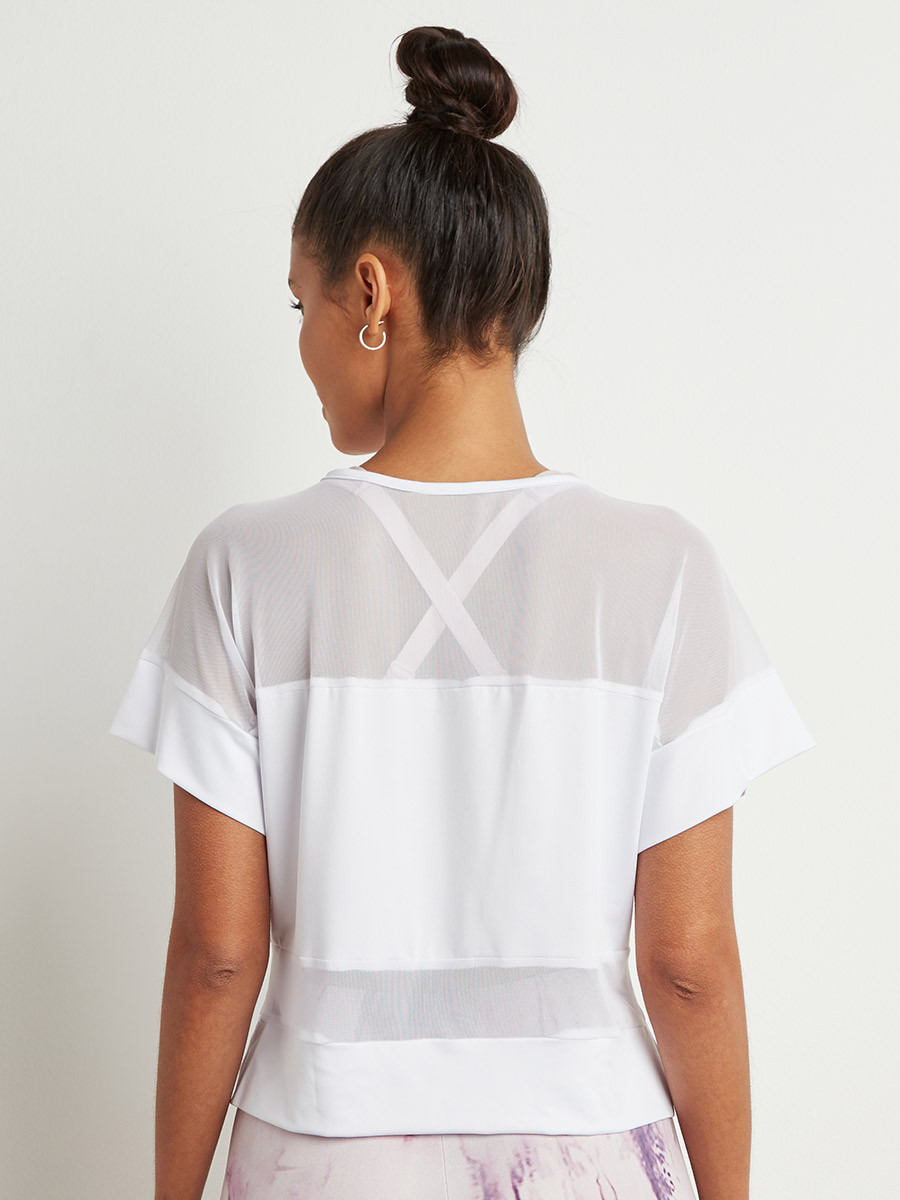 تيشيرت رياضي بتفاصيل شبكية من ستايلي-sports-women-clothing-tshirtsandvests-image-4