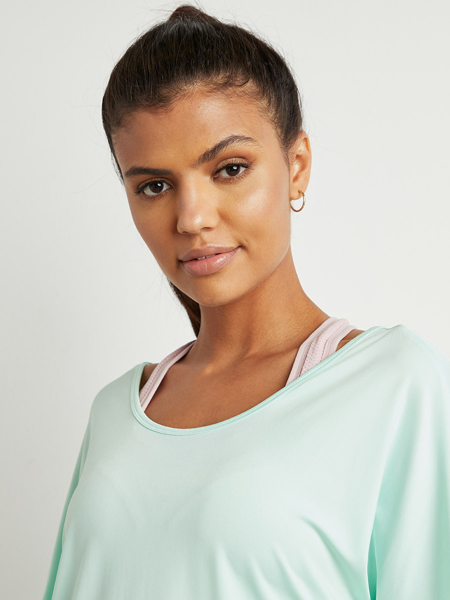 تيشيرت بفتحة جانبية من ستايلي-sports-women-clothing-tshirtsandvests-image-5