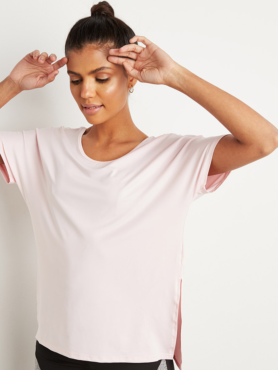 تيشيرت رياضي بفتحة جانبية من ستايلي-sports-women-clothing-tshirtsandvests-image-5