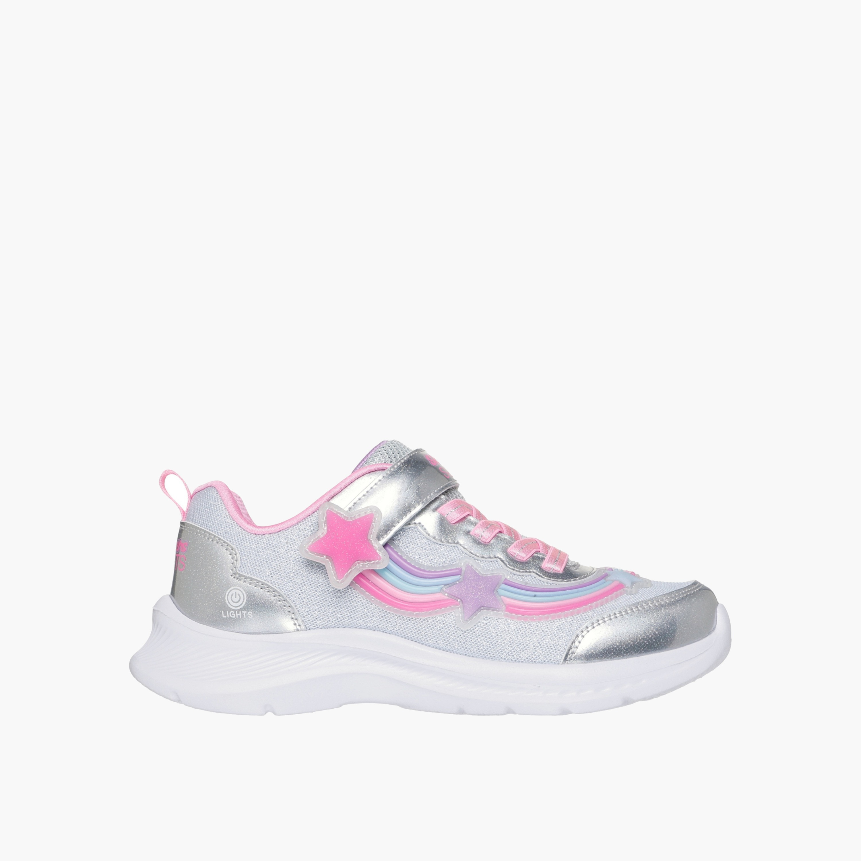 Skechers Girls JUMPSTERS 2.0 Star Accent Hook & Loop Sports Shoes-girls-shoes-sneakers-image-1