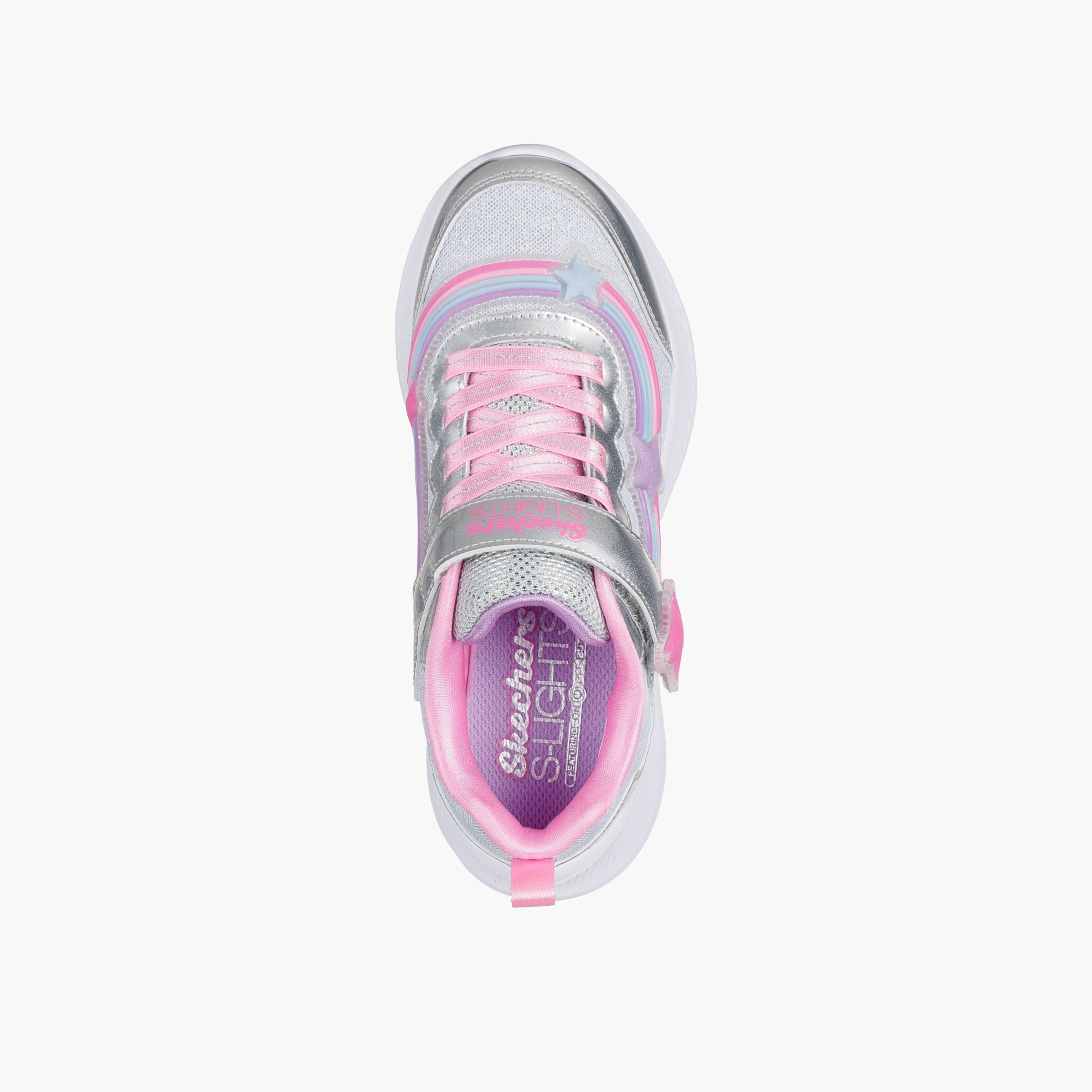 Skechers Girls JUMPSTERS 2.0 Star Accent Hook & Loop Sports Shoes-girls-shoes-sneakers-image-2