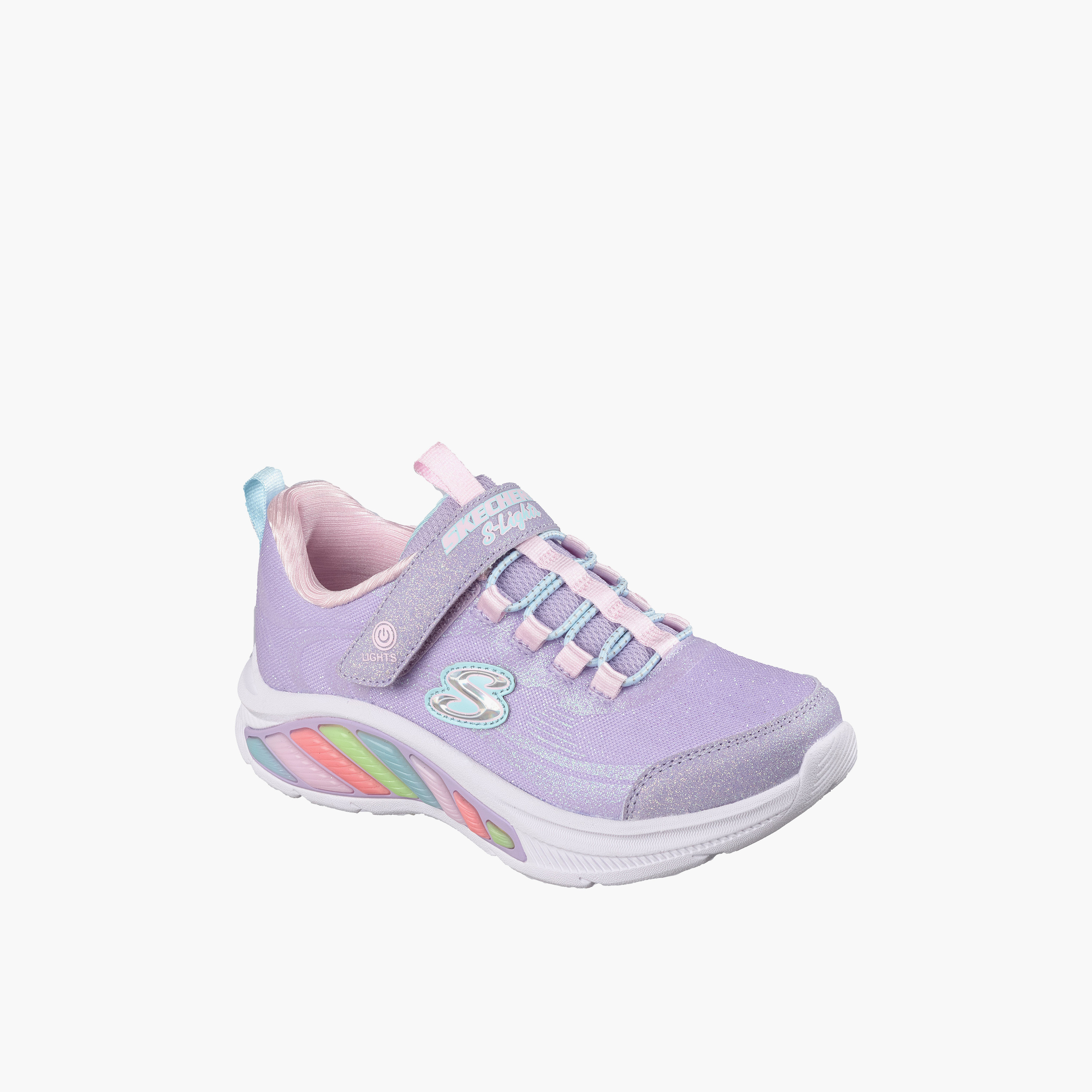 Skechers Girls RAINBOW CRUISERS Hook & Loop Sneakers-girls-shoes-sports-image-1