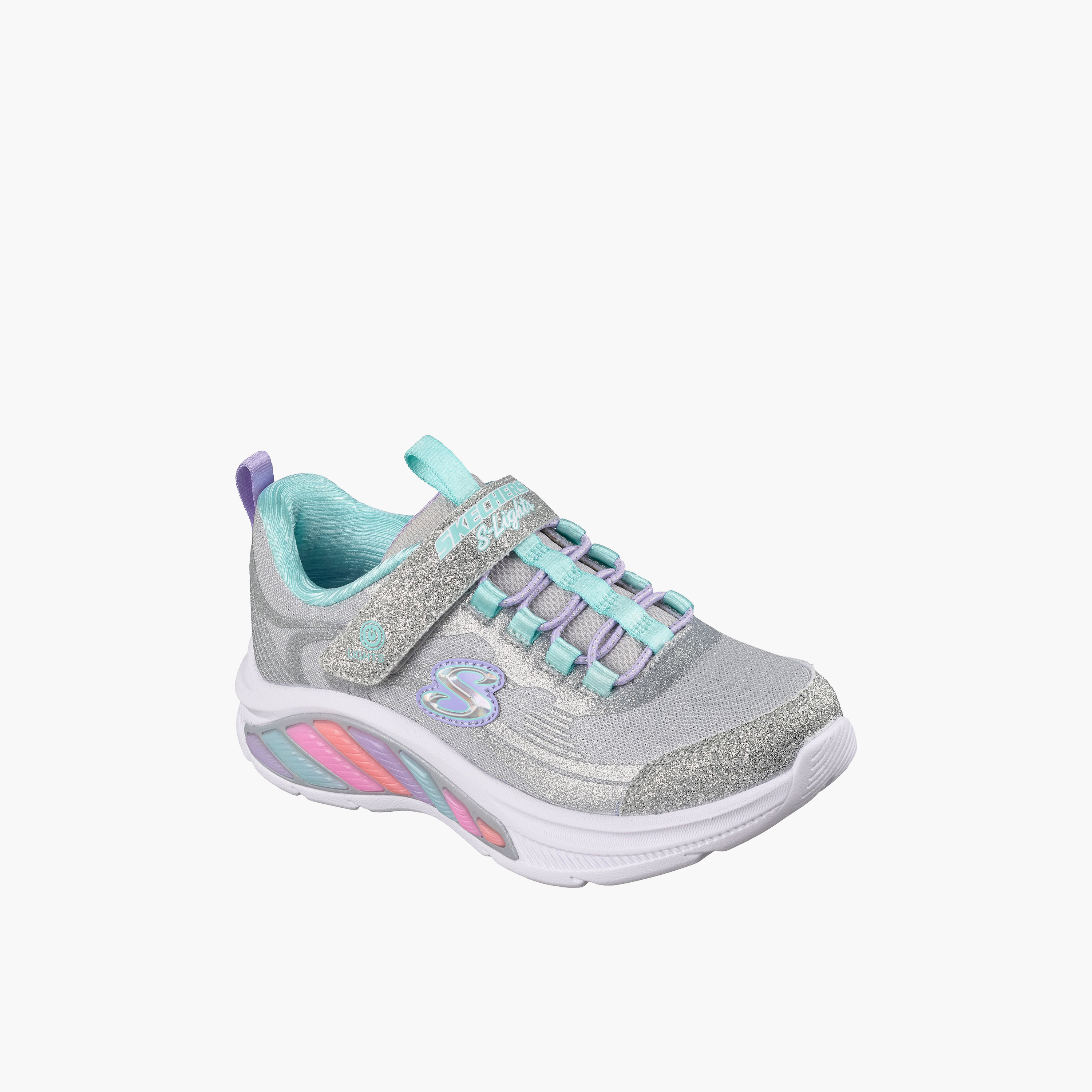 Skechers Girls RAINBOW CRUISERS Hook & Loop Sneakers-girls-shoes-sports-image-1