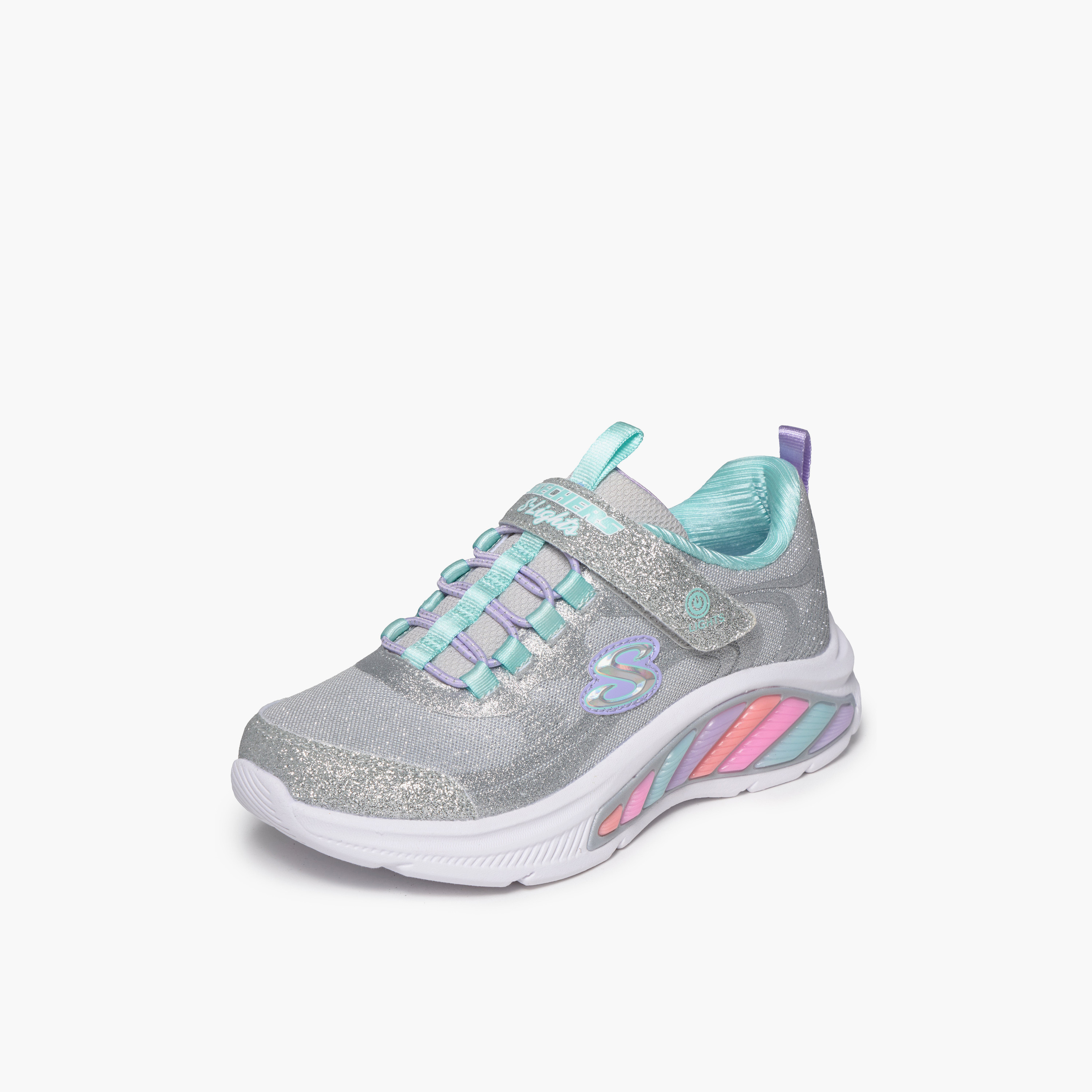 Skechers Girls RAINBOW CRUISERS Hook & Loop Sneakers-girls-shoes-sports-image-4