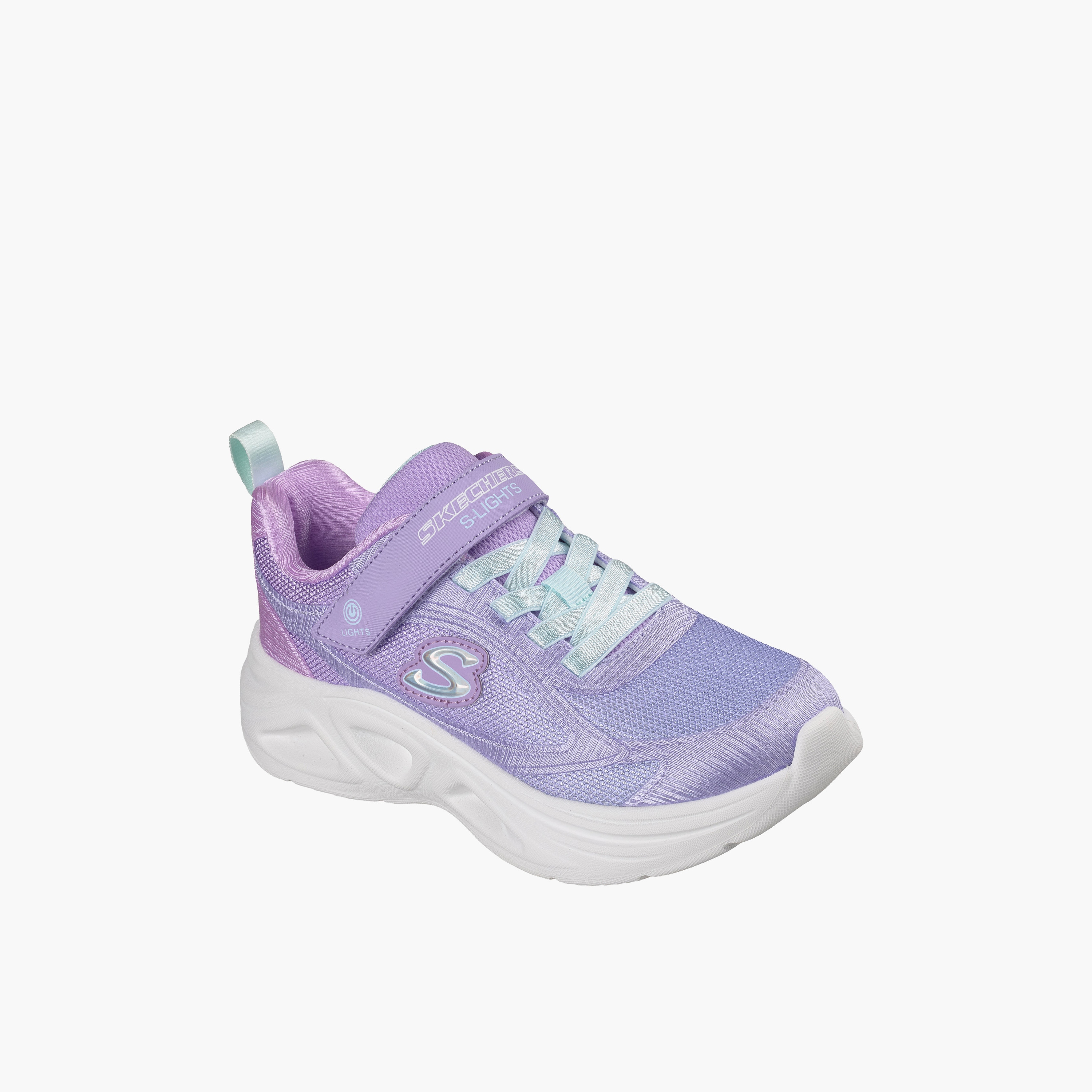 Skechers Girls SOLA GLOW 2.0 Hook & Loop Sneakers-girls-shoes-sneakers-image-1