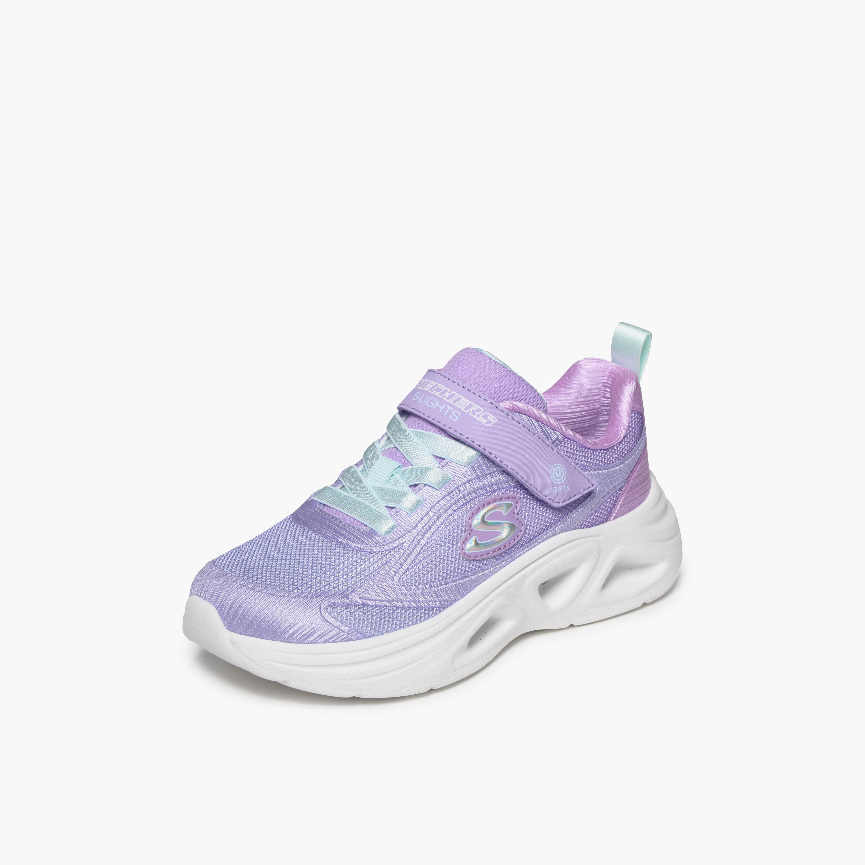Skechers Girls SOLA GLOW 2.0 Hook & Loop Sneakers-girls-shoes-sneakers-image-5