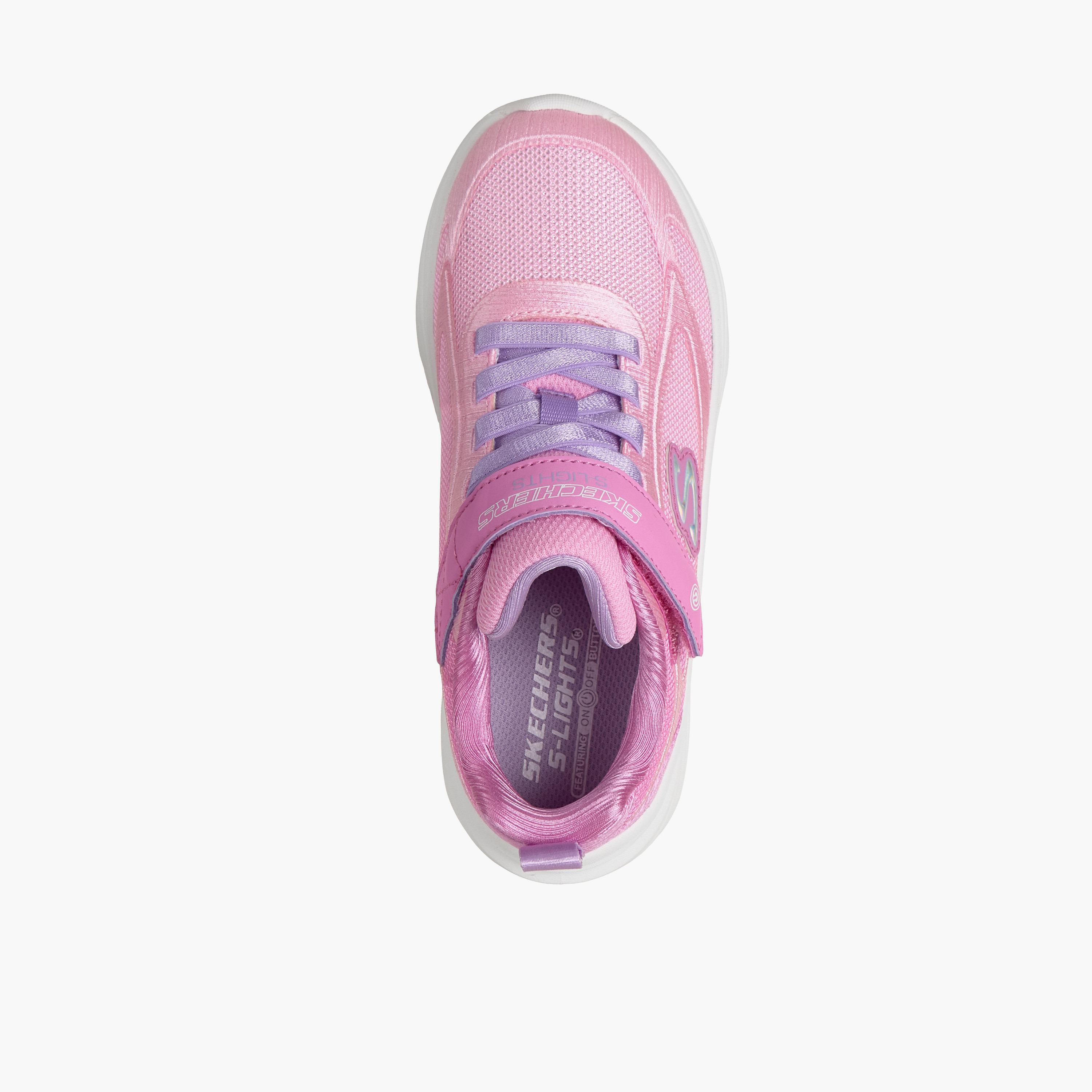 Skechers Girls Sola Glow 2.0 Hook & Loop Sneakers-girls-shoes-sports-image-3