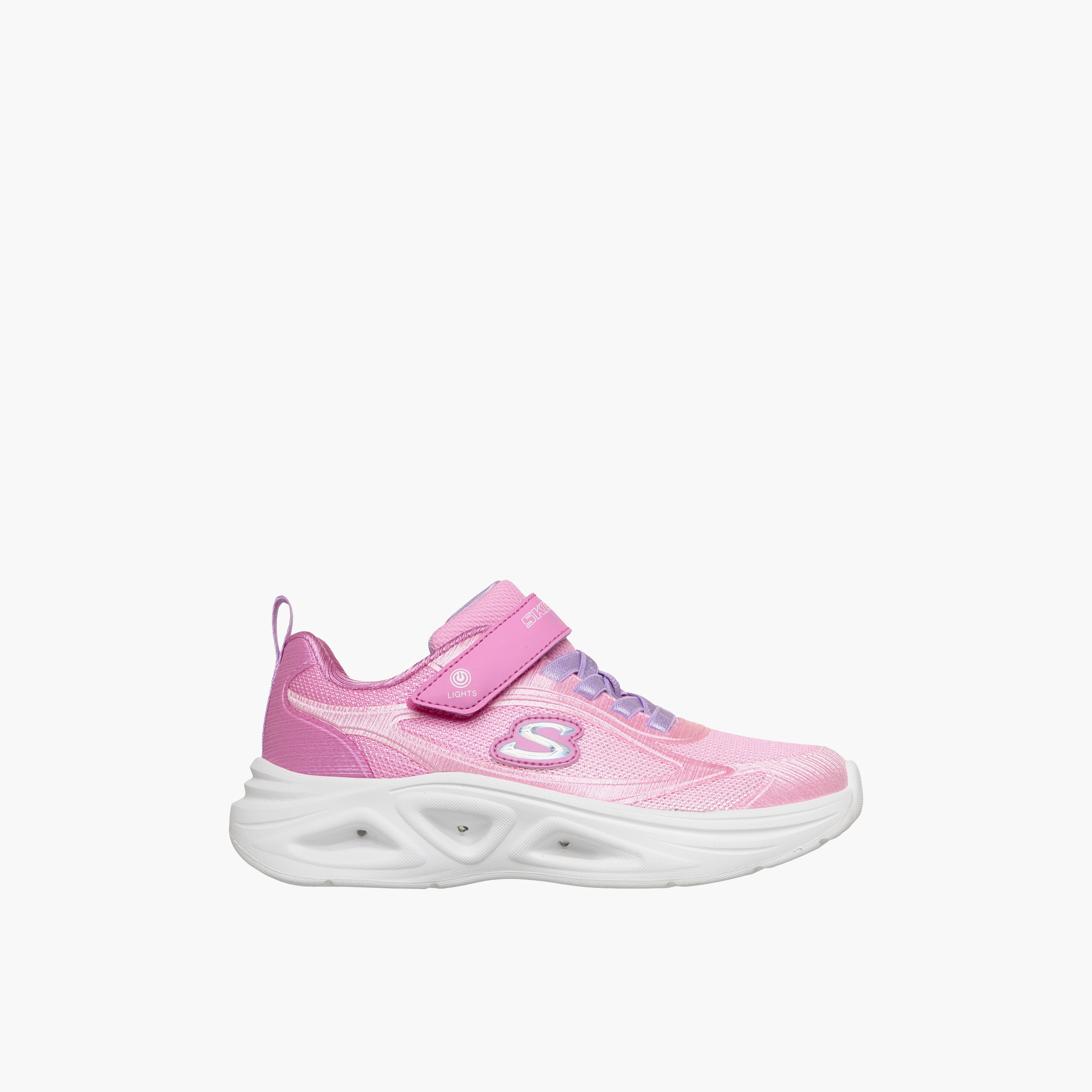 Skechers Girls Sola Glow 2.0 Hook & Loop Sneakers-girls-shoes-sports-image-4