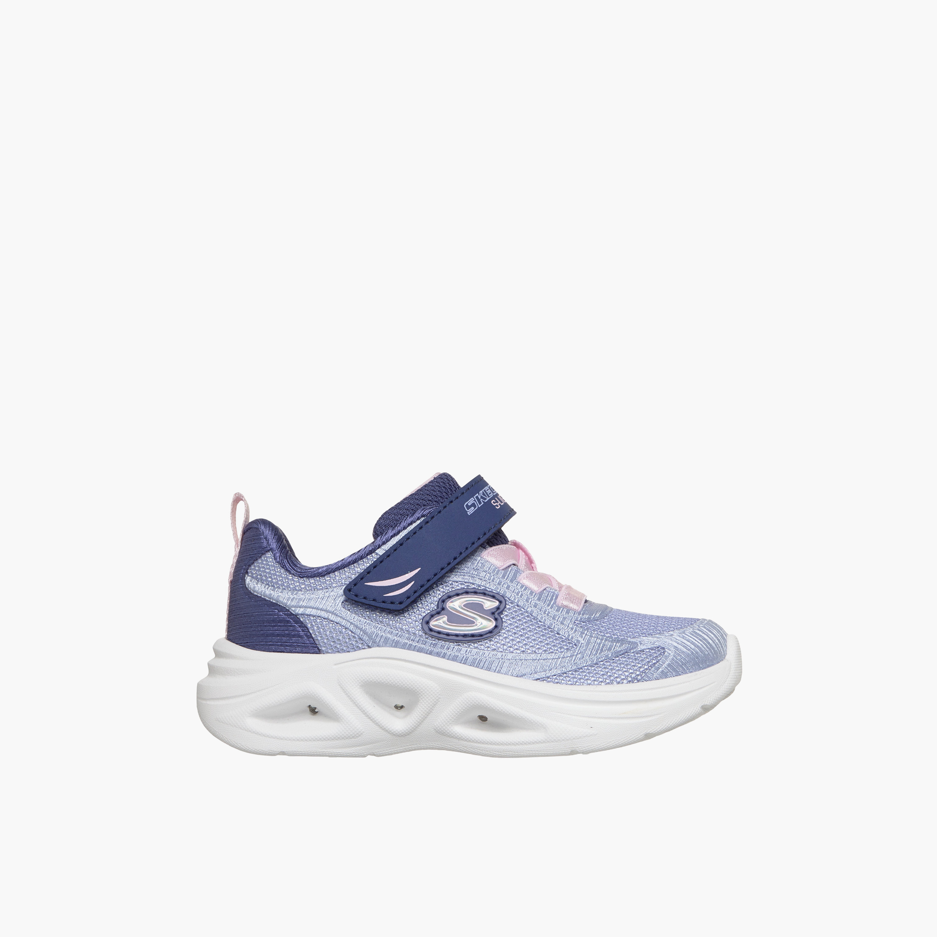 Skechers Girls SOLA GLOW 2.0 Hook & Loop Sneakers-baby-girls-shoes-closedshoes-image-3
