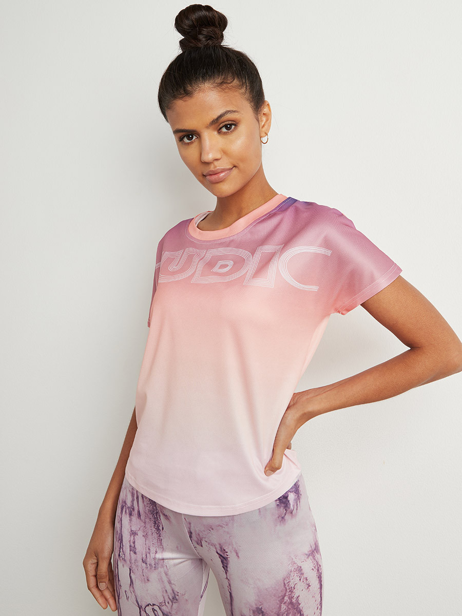 بلوزة رياضية بأكمام قصيرة من ستايلي-sports-women-clothing-tshirtsandvests-image-1