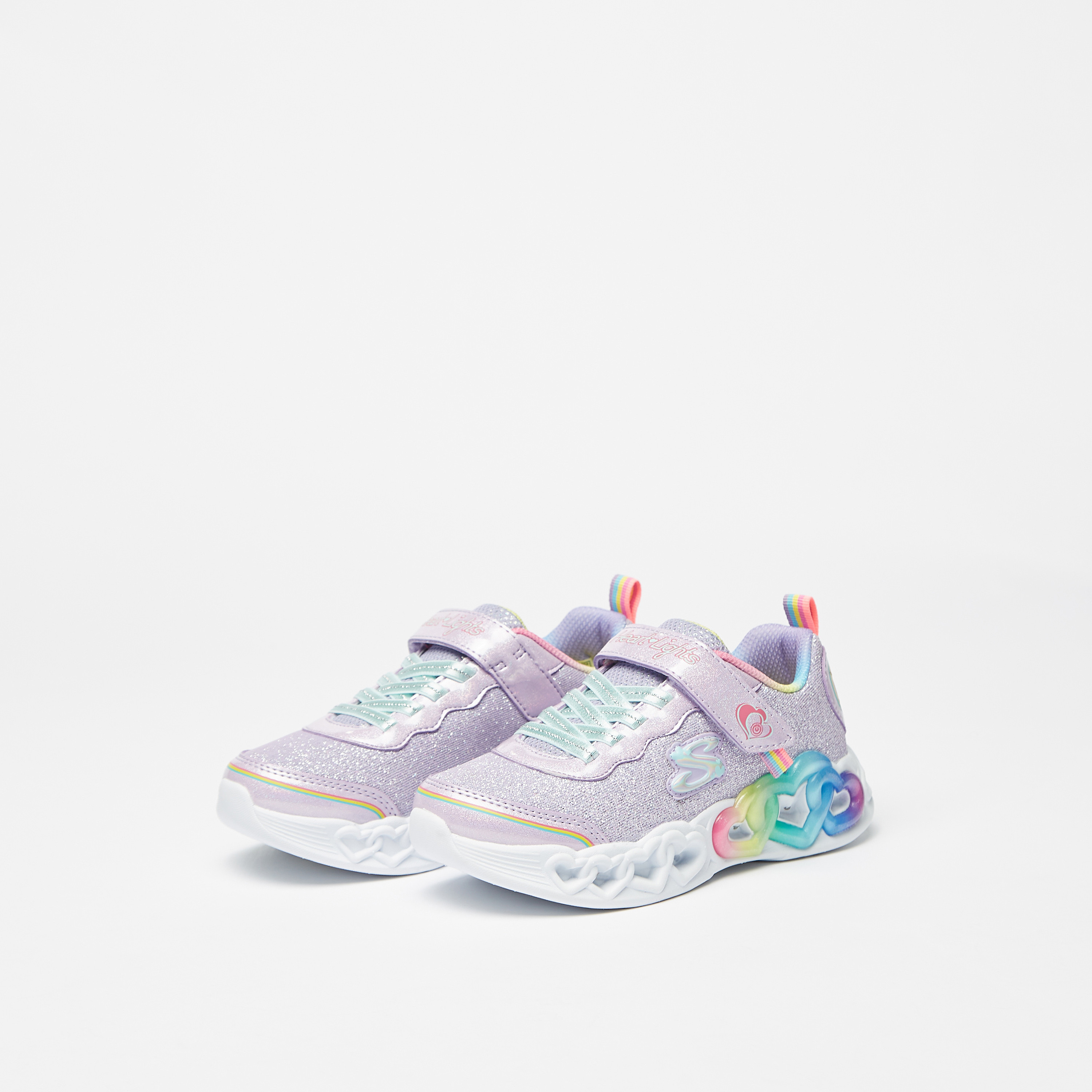 حذاء سنيكرز بناتي من سكيتشرز إنفنيت هارت لايتس | 303751L-girls-shoes-sneakers-image-2