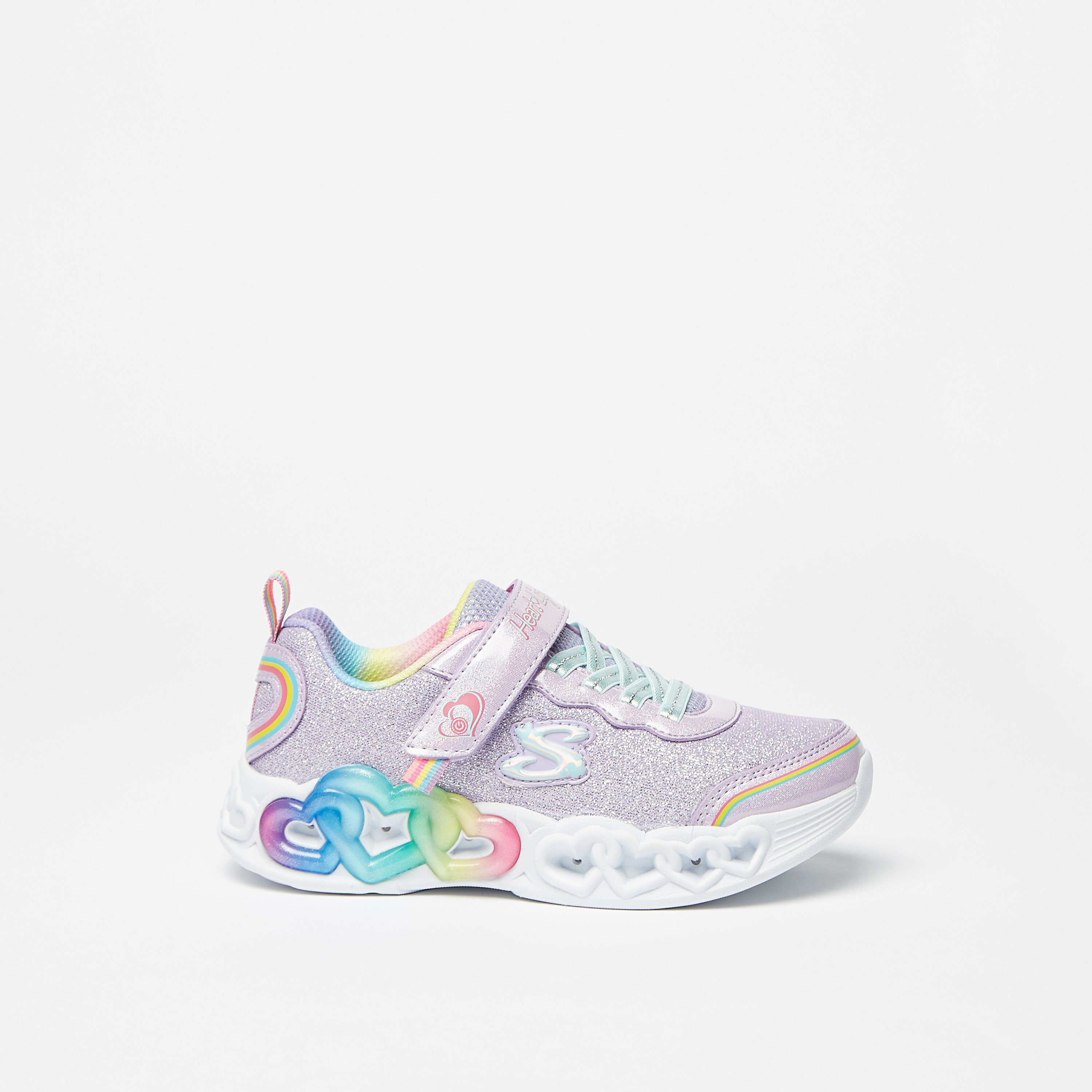 حذاء سنيكرز بناتي من سكيتشرز إنفنيت هارت لايتس | 303751L-girls-shoes-sneakers-image-4