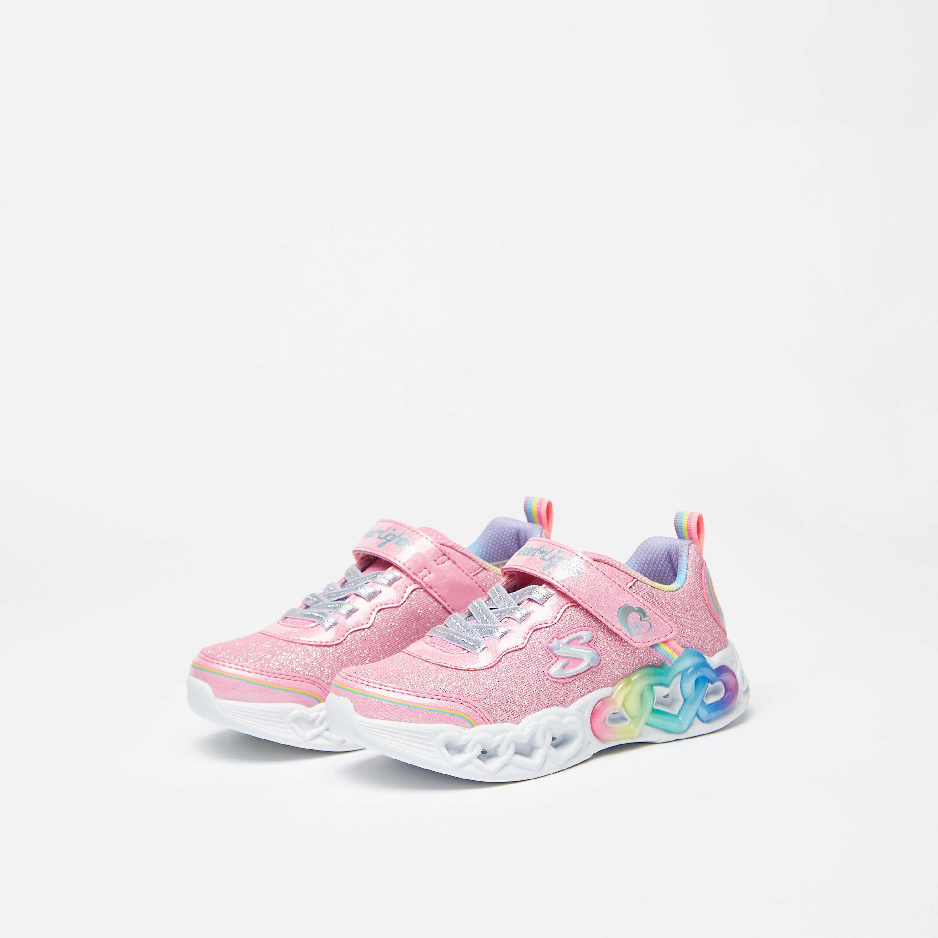 حذاء سنيكرز بناتي من سكيتشرز إنفنيت هارت لايتس | 303751L-girls-shoes-sneakers-image-11