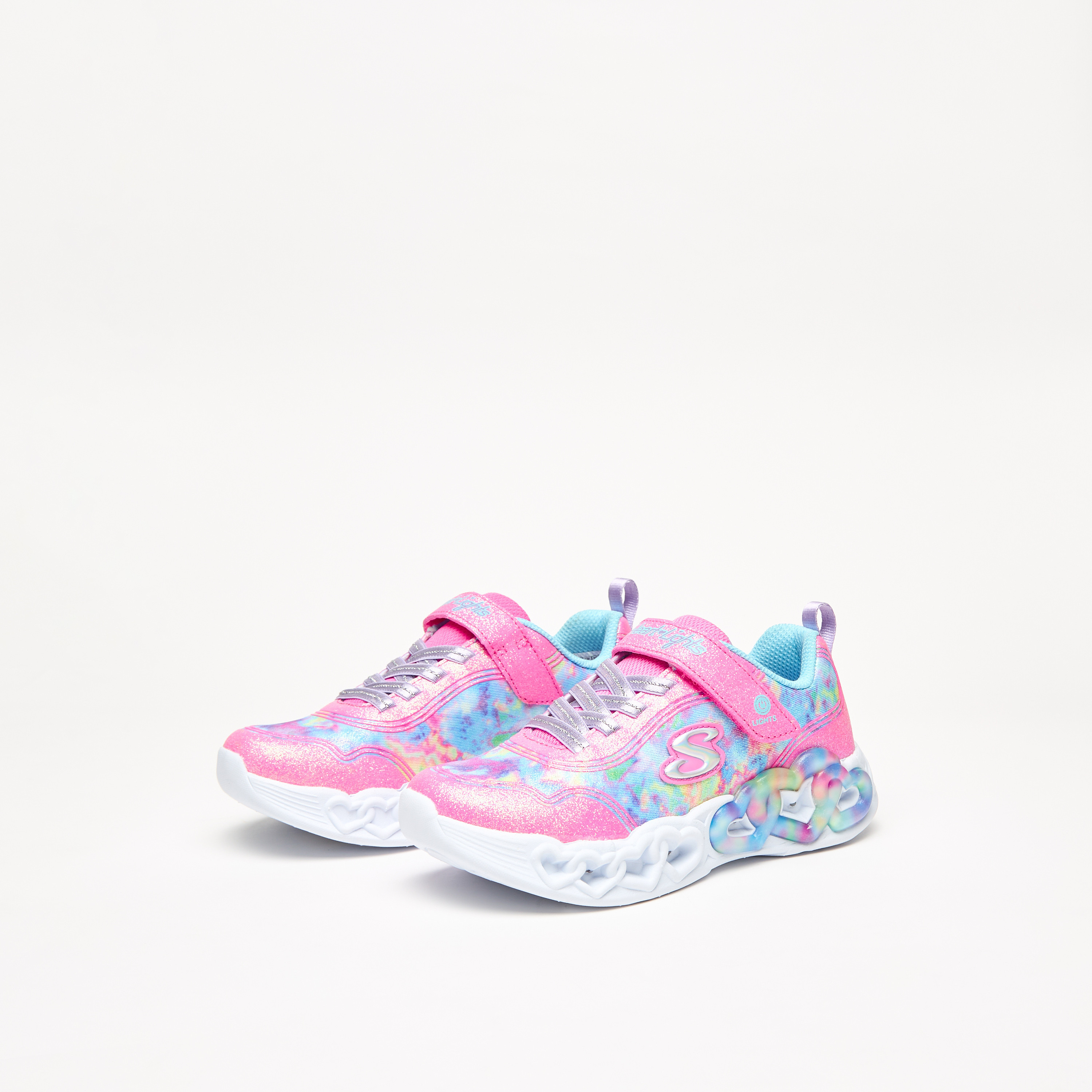 سكيتشرز حذاء رياضي انفينيت هارت لايتس مضيء ميموري فوم للبنات 303753L-PKMT | OE-girls-shoes-sneakers-image-2