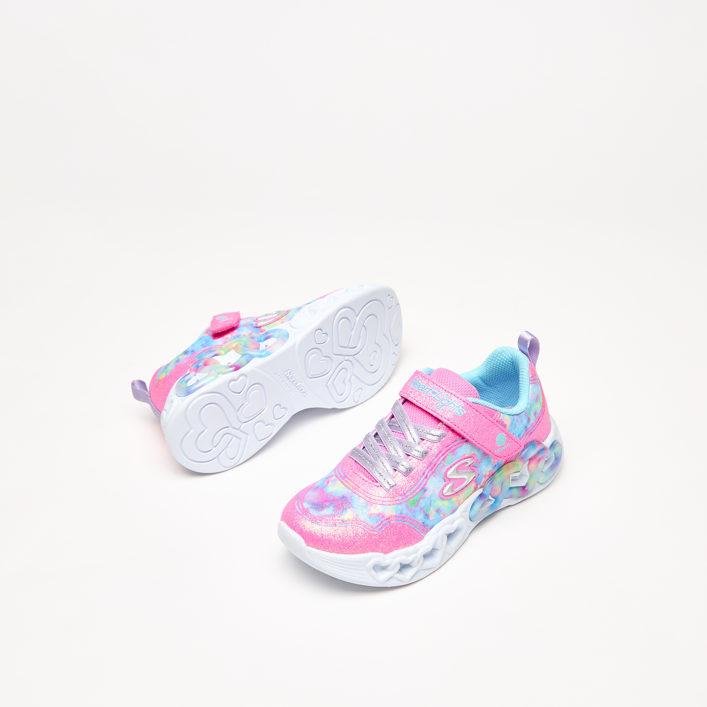 سكيتشرز حذاء رياضي انفينيت هارت لايتس مضيء ميموري فوم للبنات 303753L-PKMT | OE-girls-shoes-sneakers-image-6