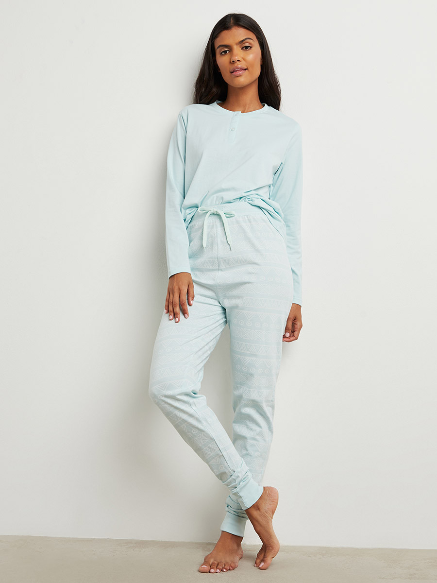 مجموعة من تيشيرت وبنطلون بيجاما-women-clothing-nightwear-pyjamas-bottoms-image-1