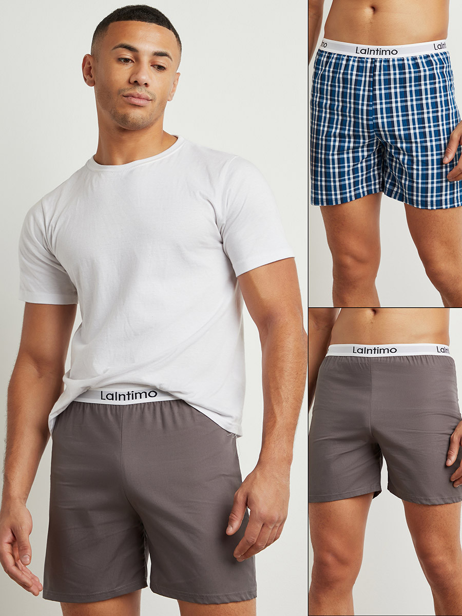 Pack of 2 - Cotton Printed Woven Shorts-men-clothing-nightwear-pyjamaandshorts-image-1