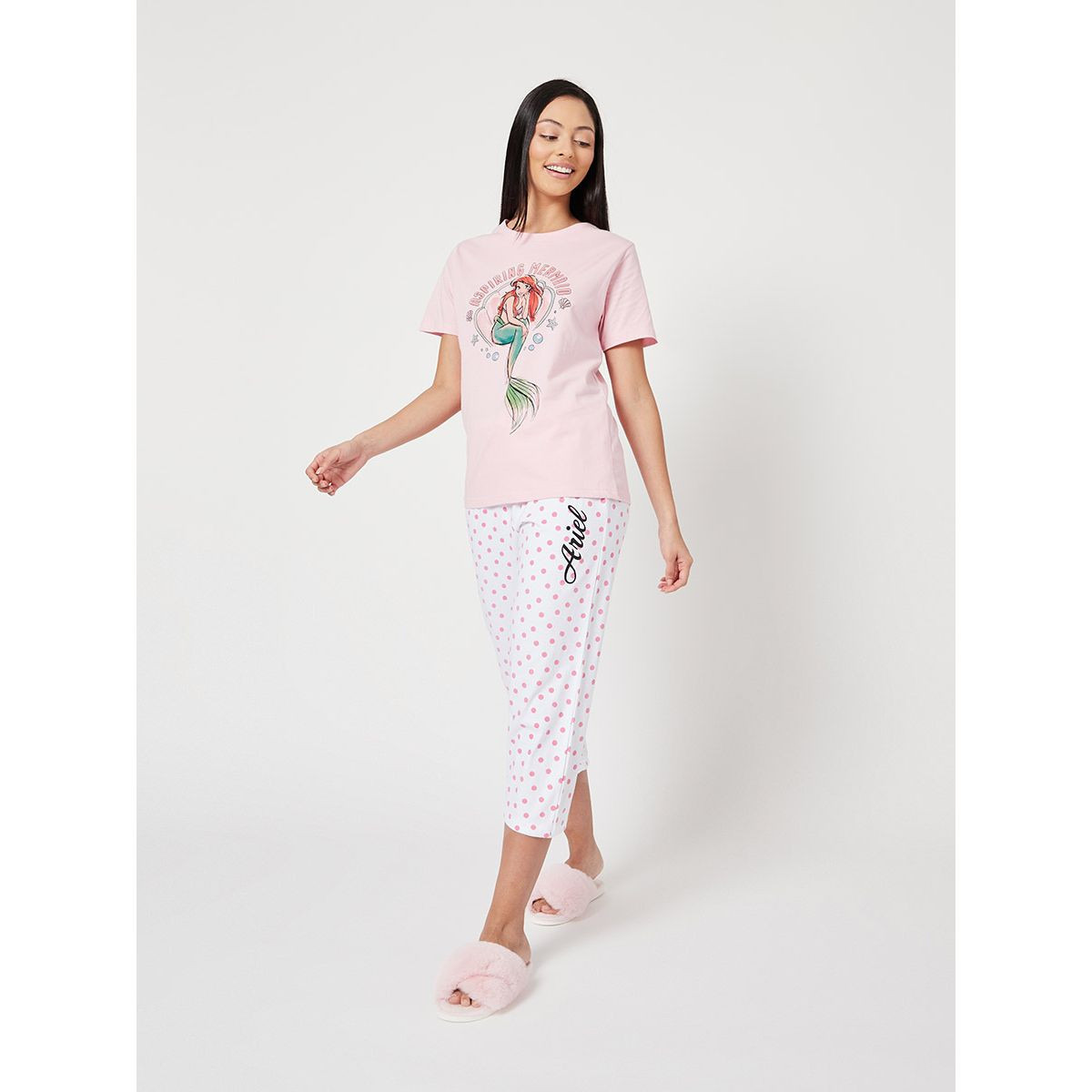 طقم بيجاما من ( تيشيرت + بنطال ) من ستايلي-women-clothing-nightwear-pyjamas-longsets-image-1
