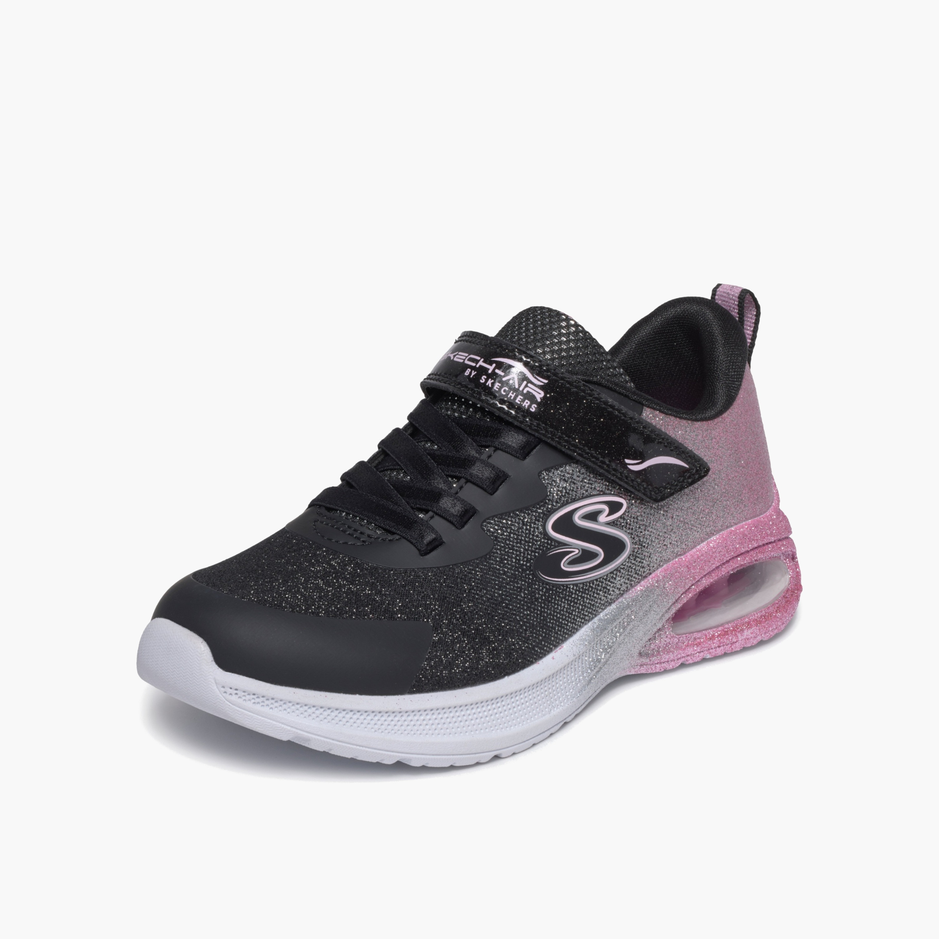 Skechers Girls MICROSPEC MAX ADVANCE Hook & Loop Sports Shoes-girls-shoes-sneakers-image-3