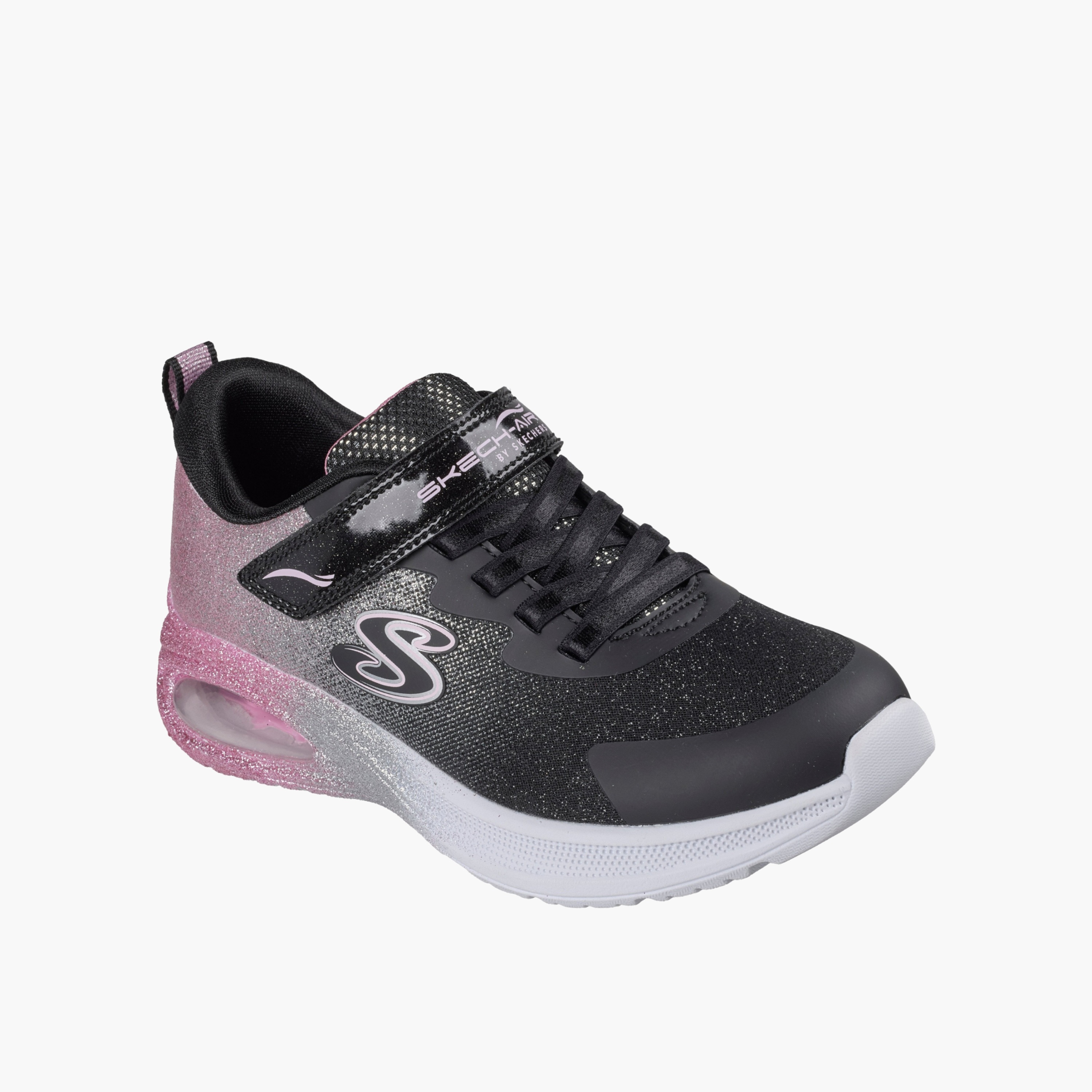 Skechers Girls MICROSPEC MAX ADVANCE Hook & Loop Sports Shoes-girls-shoes-sneakers-image-5
