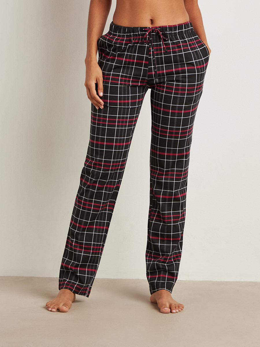 مجموعة من تيشيرت مطبوع وبنطلون بيجاما-women-clothing-nightwear-pyjamas-bottoms-image-4